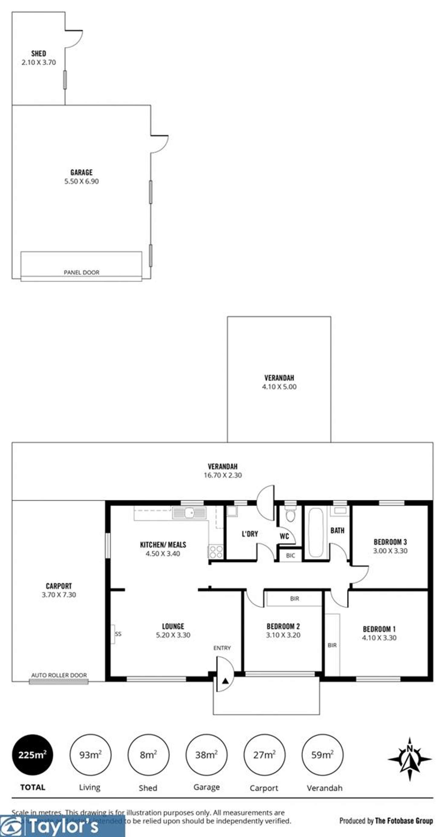 Floorplan of Homely house listing, 10 Warubi Avenue, Ingle Farm SA 5098