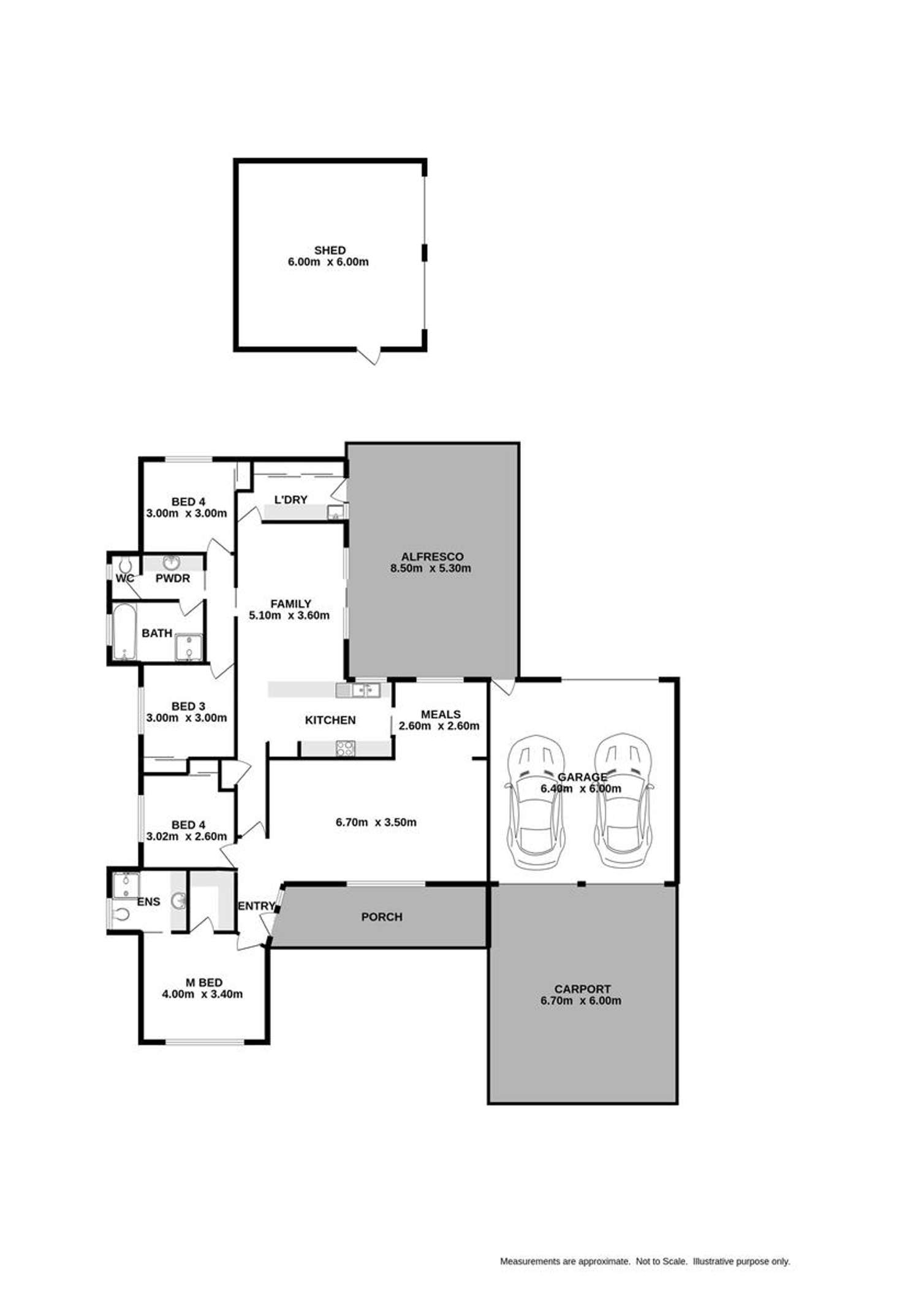 Floorplan of Homely house listing, 2 McEwen Crescent, West Wodonga VIC 3690