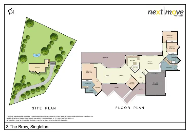 Floorplan of Homely house listing, 3 The Brow, Singleton NSW 2330
