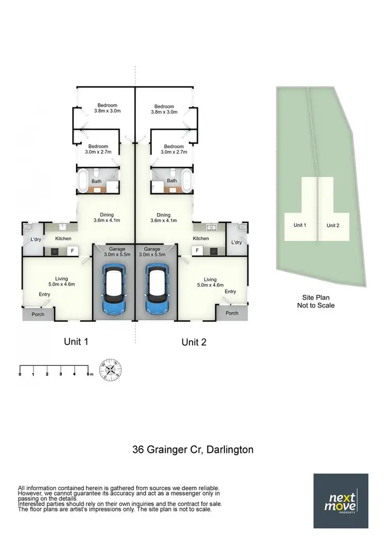 Floorplan of Homely block of units listing, 36 Grainger Crescent, Singleton NSW 2330