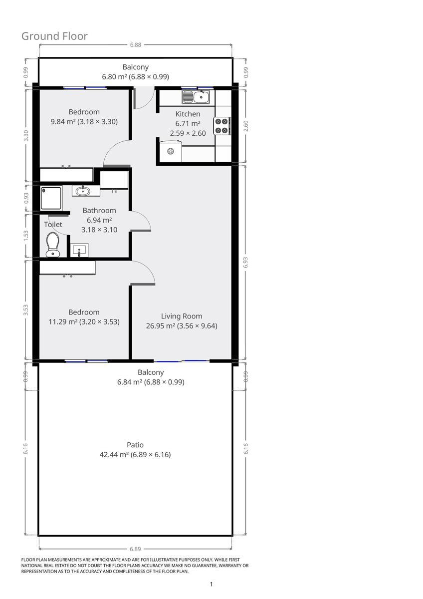 Floorplan of Homely unit listing, 3/56 Huon Creek Road, Wodonga VIC 3690