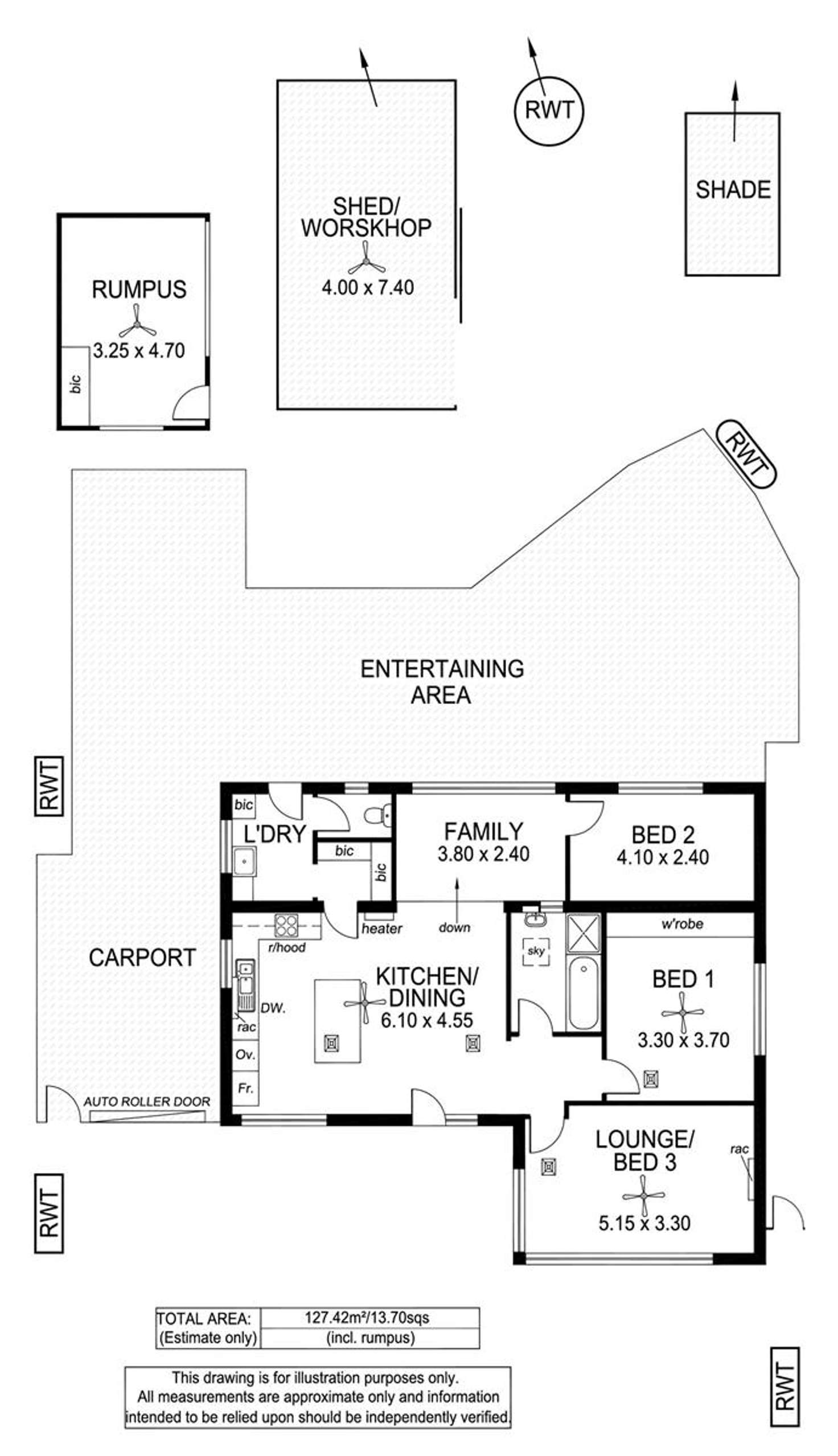 Floorplan of Homely house listing, 5 Fourth Avenue, Warradale SA 5046