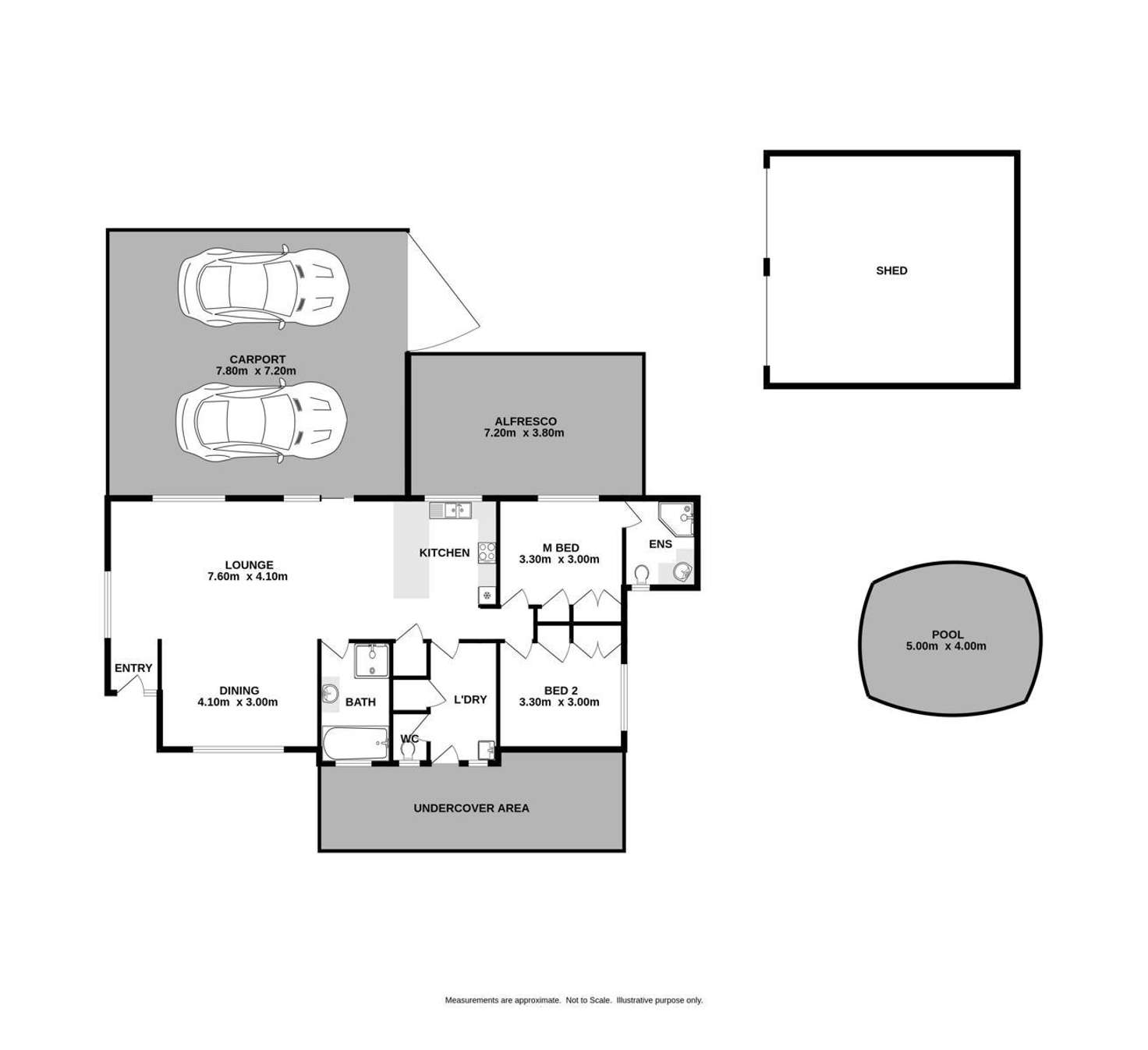 Floorplan of Homely house listing, 8 Juniper Way, Baranduda VIC 3691
