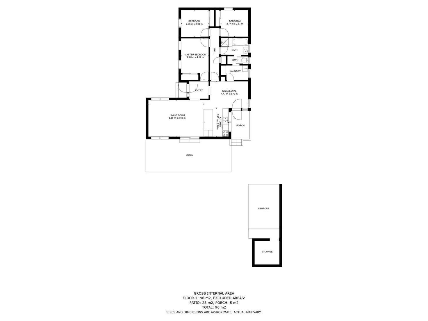 Floorplan of Homely house listing, 20 Hague Road, Wodonga VIC 3690