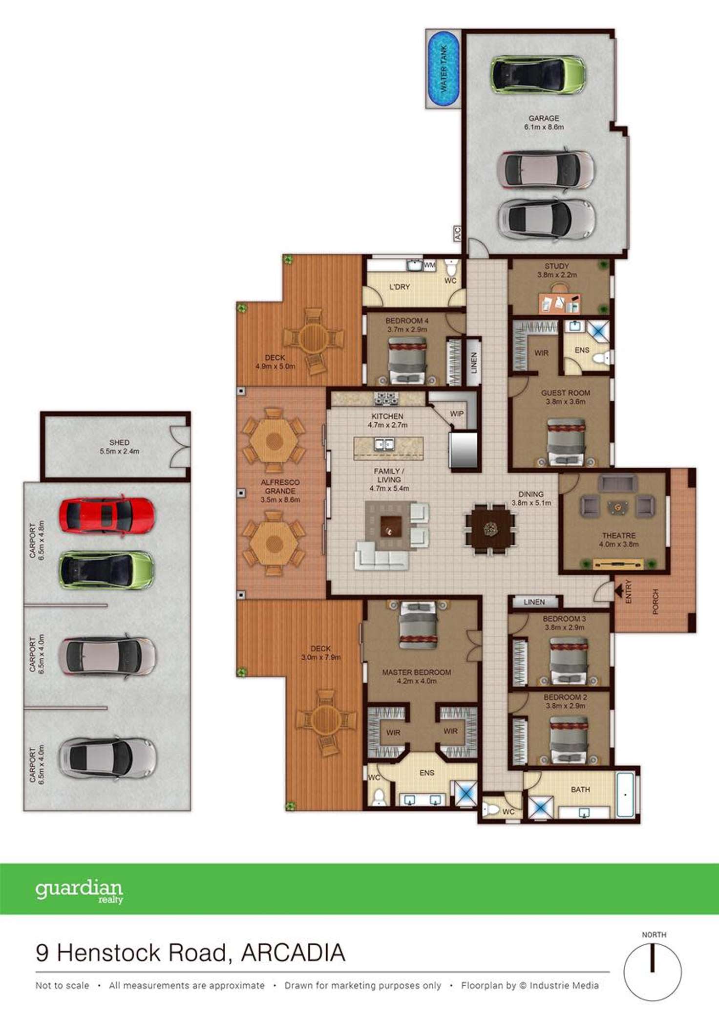 Floorplan of Homely house listing, 9 Henstock Road, Arcadia NSW 2159