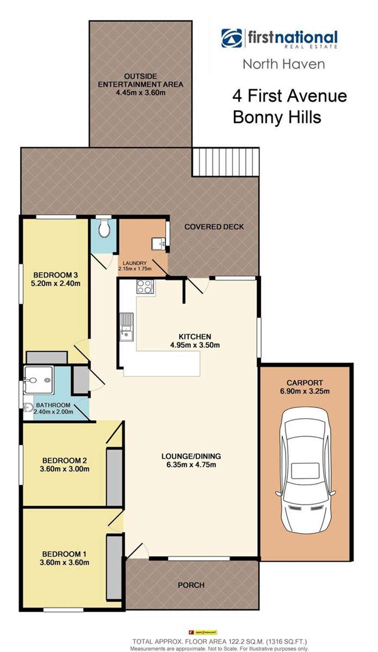 Floorplan of Homely house listing, 4 First Avenue, Bonny Hills NSW 2445