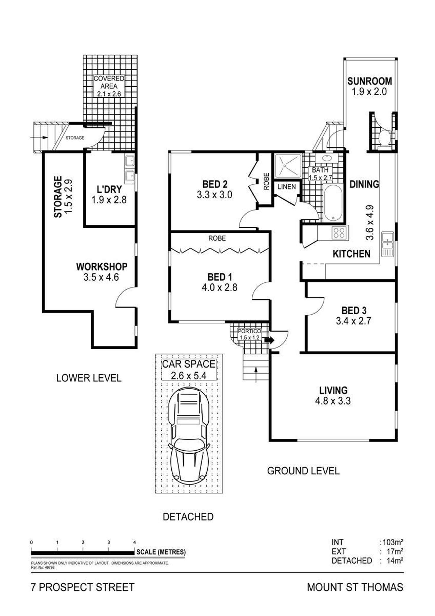 Floorplan of Homely house listing, 7 Prospect Street, Mount Saint Thomas NSW 2500