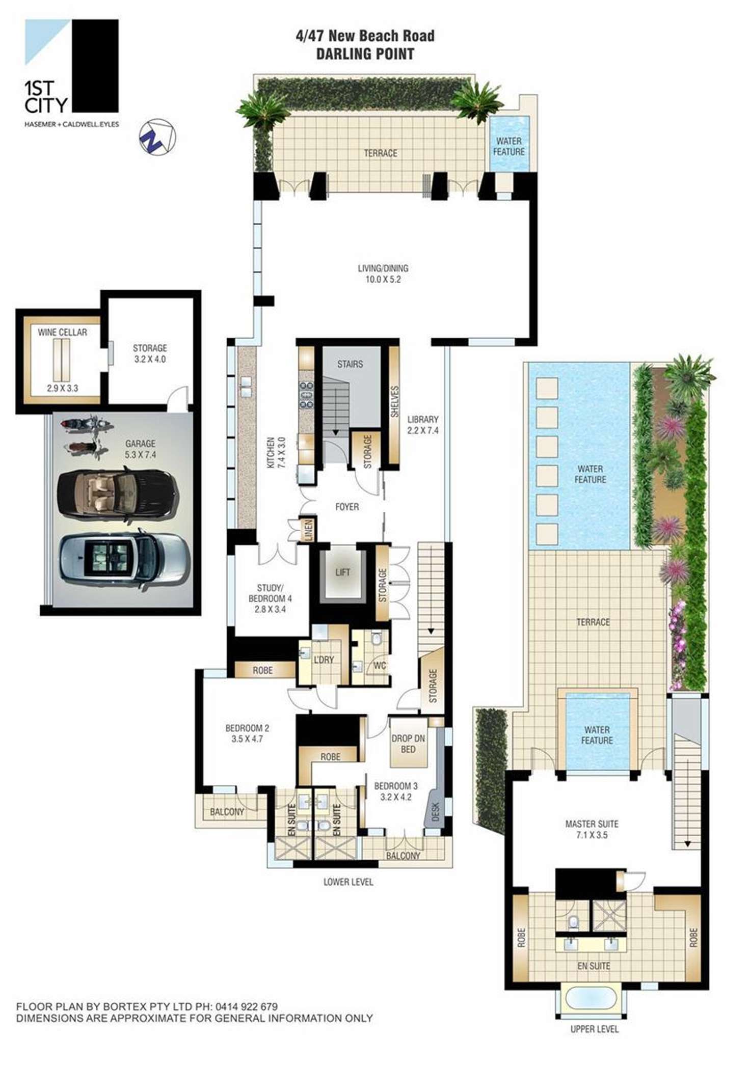 Floorplan of Homely apartment listing, 4/47 New Beach Road, Darling Point NSW 2027