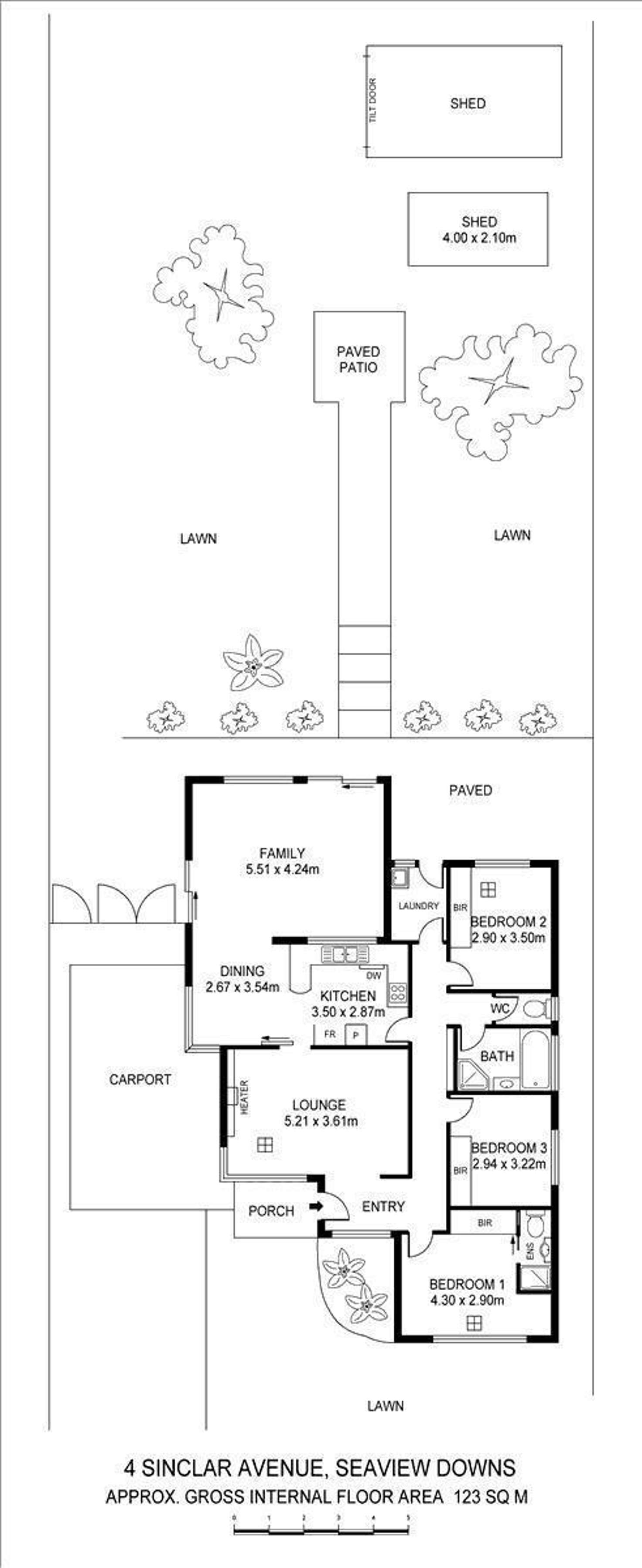 Floorplan of Homely house listing, 4 Sinclair Street, Seaview Downs SA 5049