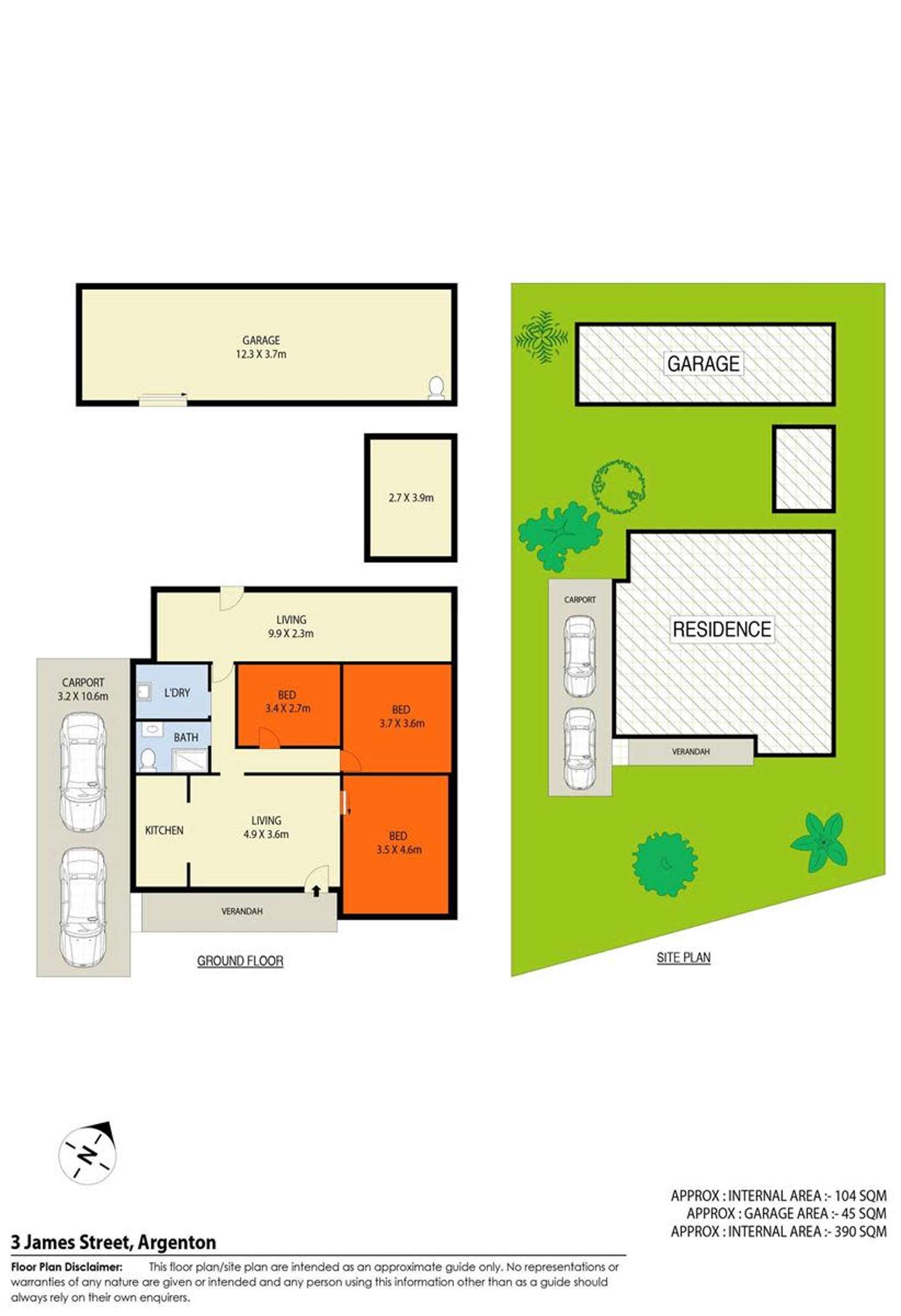 Floorplan of Homely house listing, 3 James Street, Argenton NSW 2284