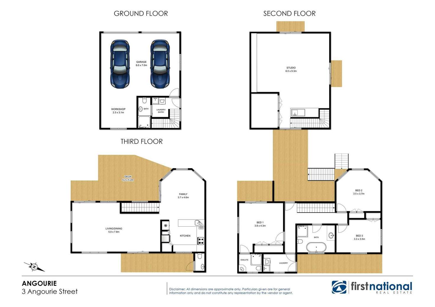 Floorplan of Homely house listing, 3 Angourie Street, Angourie NSW 2464