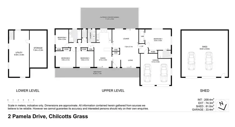 Floorplan of Homely house listing, 2 Pamela Drive, Chilcotts Grass NSW 2480