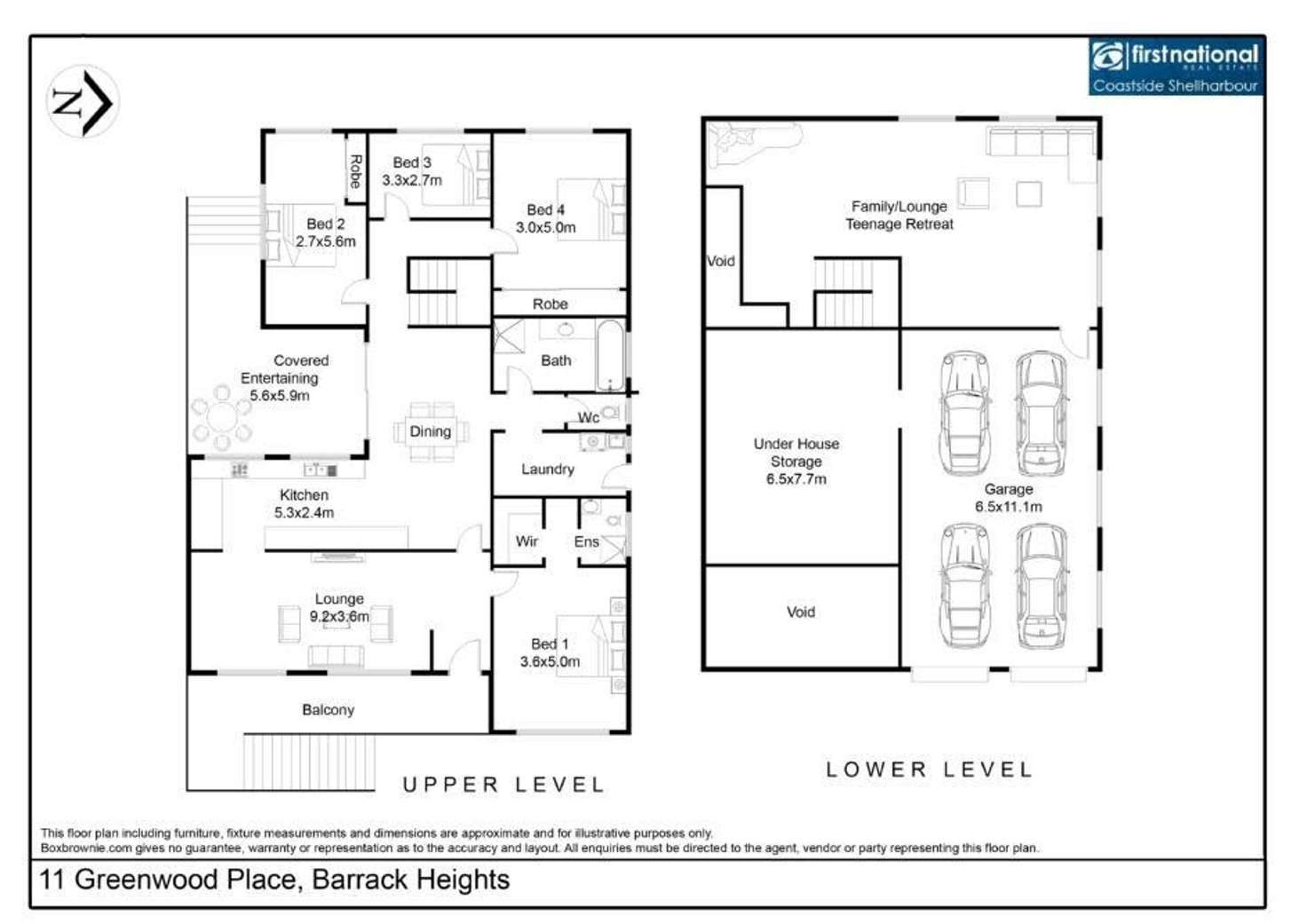 Floorplan of Homely house listing, 11 Greenwood Place, Barrack Heights NSW 2528