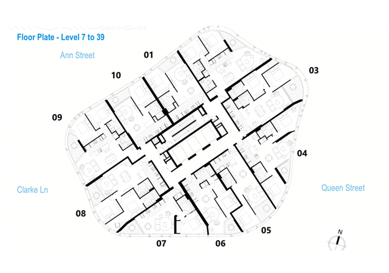 Floorplan of Homely apartment listing, 3207/550 Queen Street, Brisbane QLD 4000