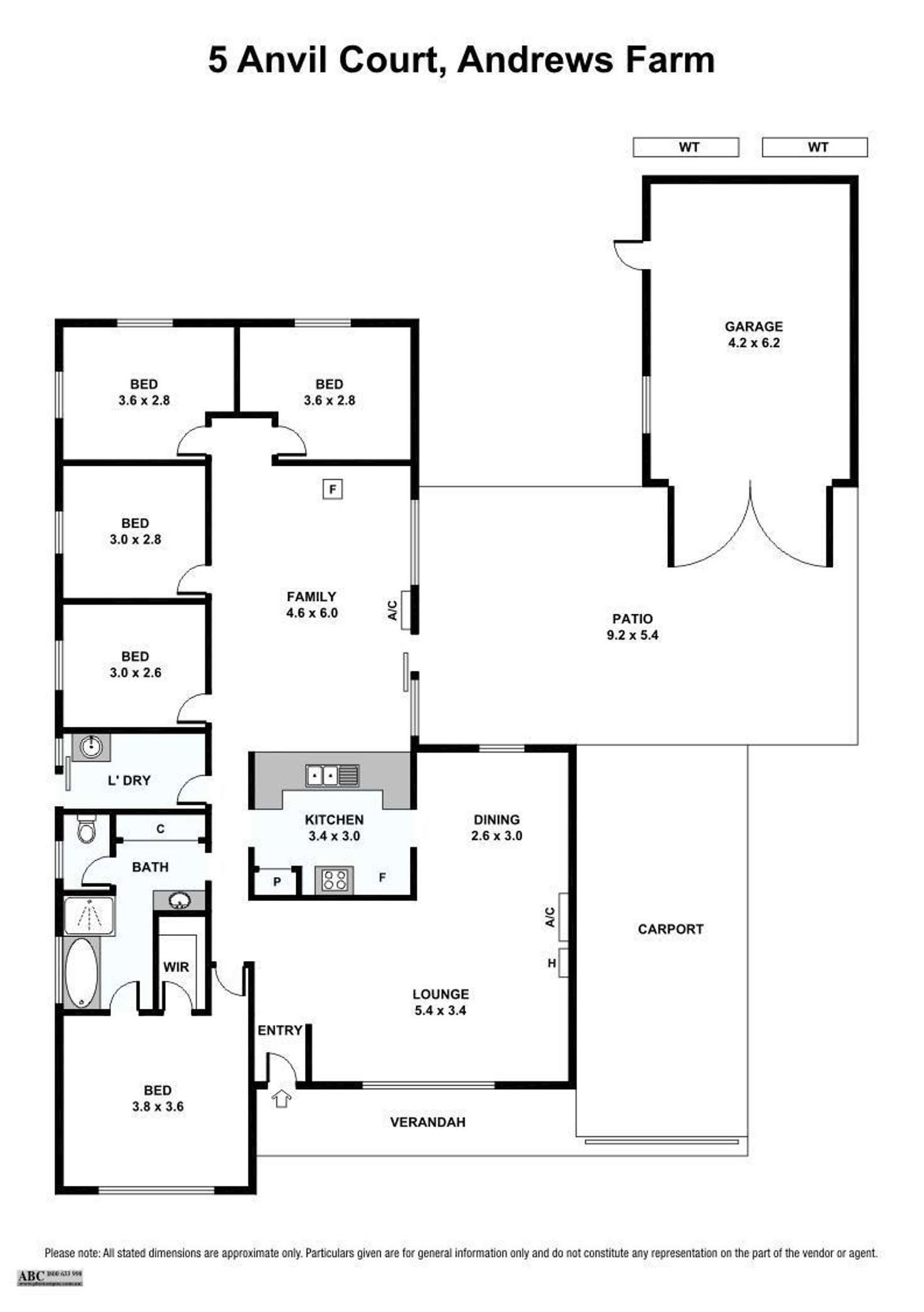 Floorplan of Homely house listing, 5 Anvil Court, Andrews Farm SA 5114