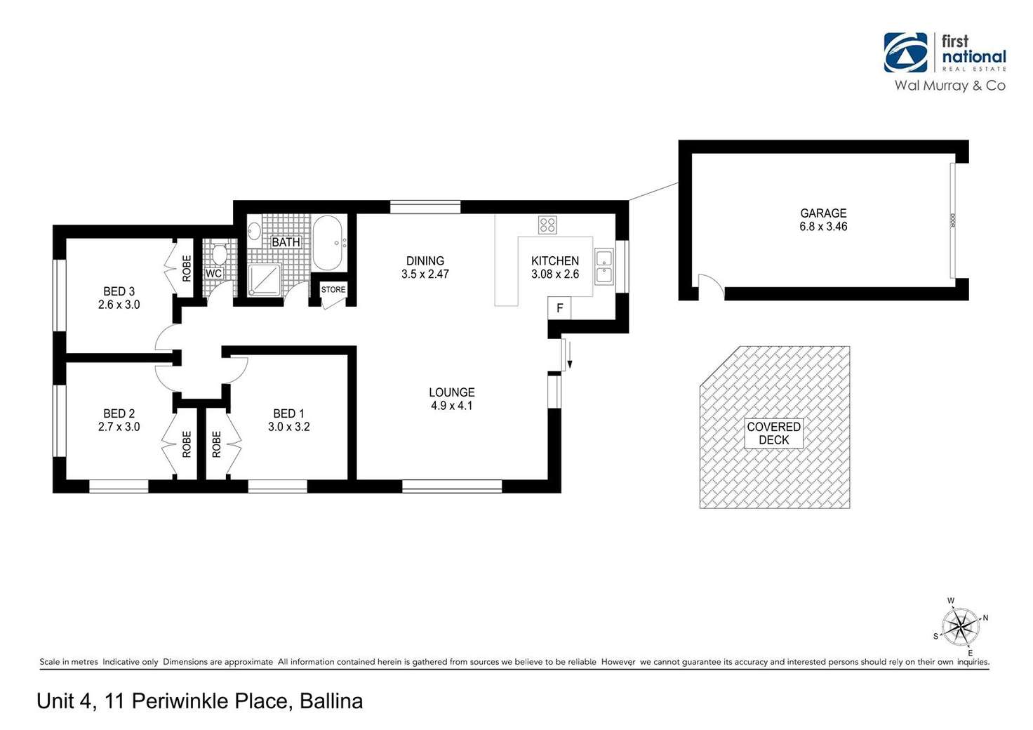 Floorplan of Homely house listing, 4/11 Periwinkle Place, Ballina NSW 2478