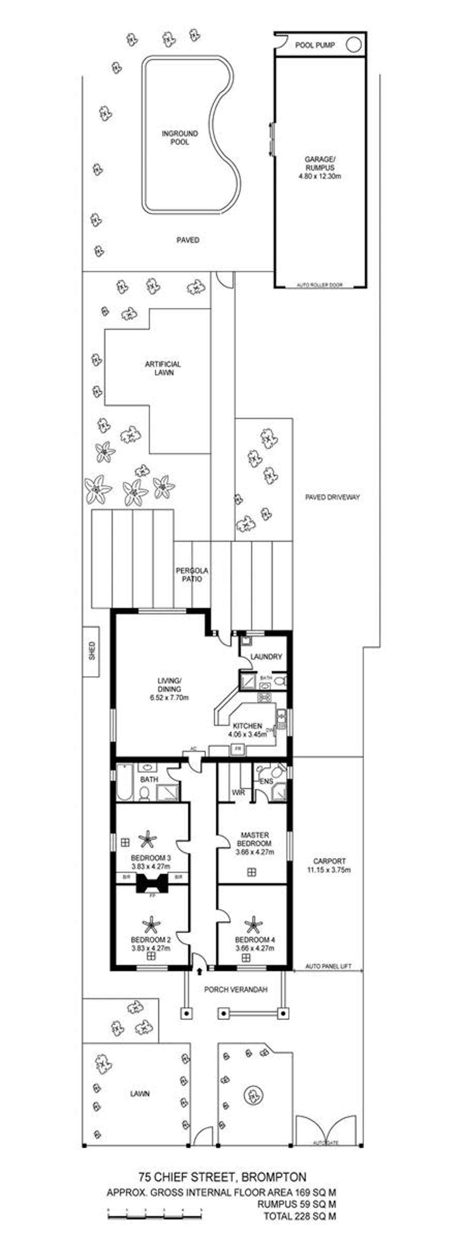 Floorplan of Homely house listing, 75 Chief Street, Brompton SA 5007