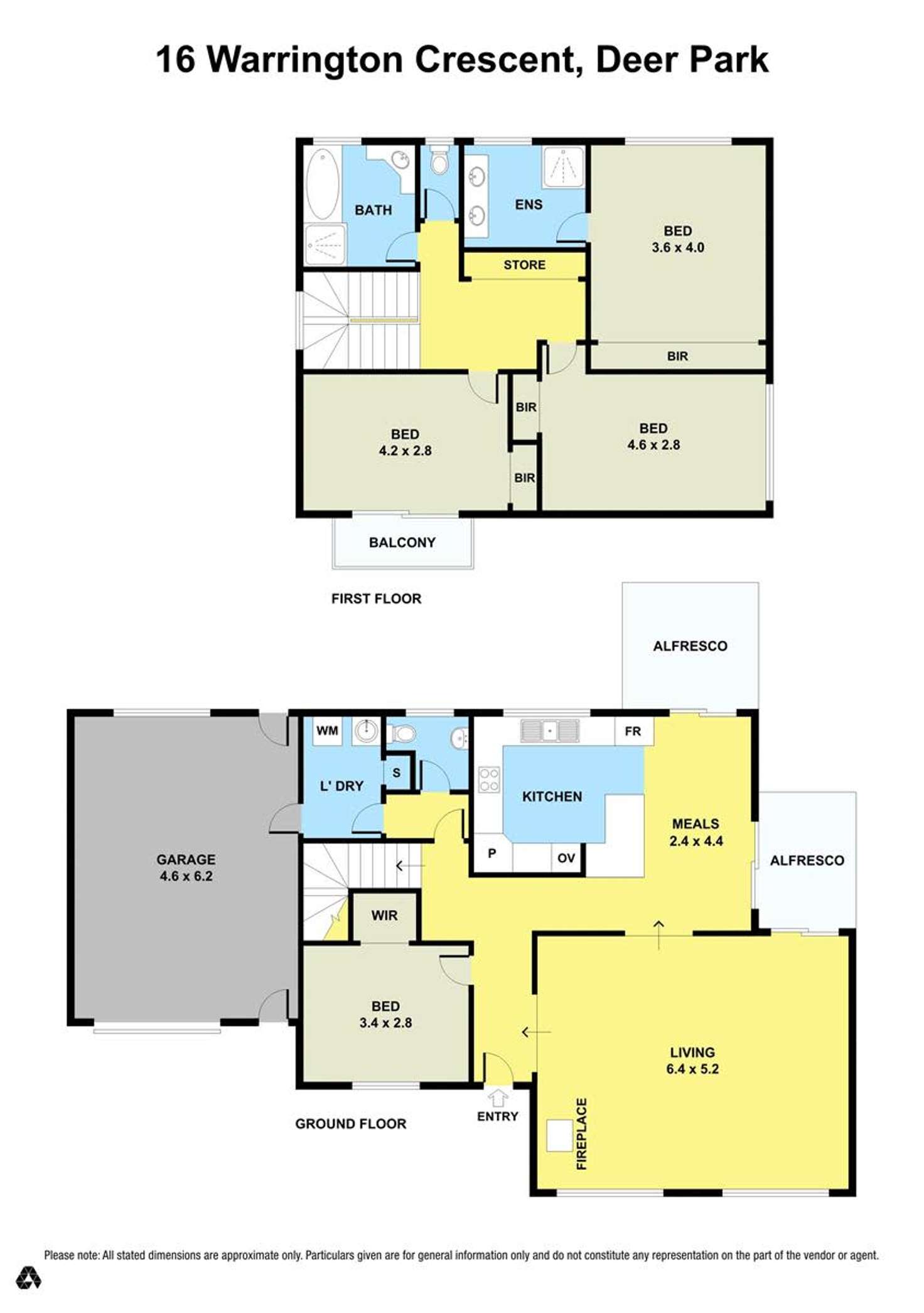 Floorplan of Homely house listing, 16 Warrington Crescent, Deer Park VIC 3023