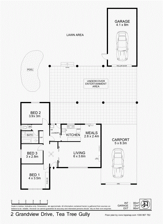 Floorplan of Homely house listing, 2 Grandview Drive, Tea Tree Gully SA 5091