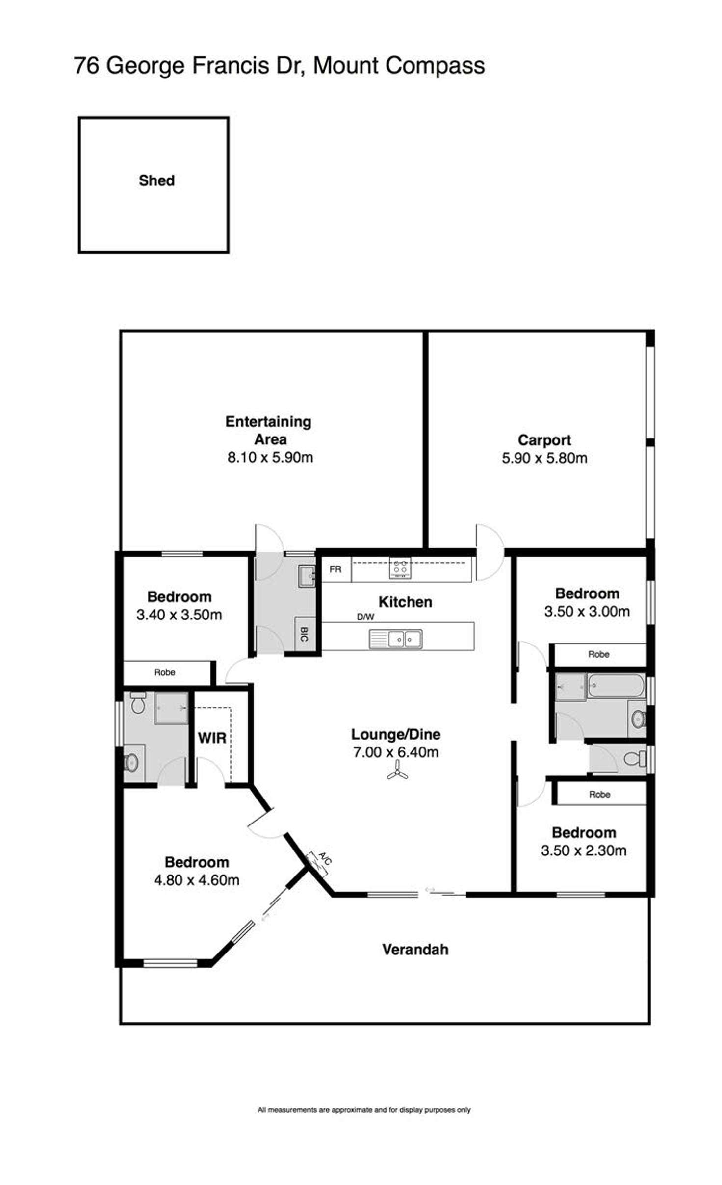 Floorplan of Homely house listing, 76 George Francis Drive, Mount Compass SA 5210