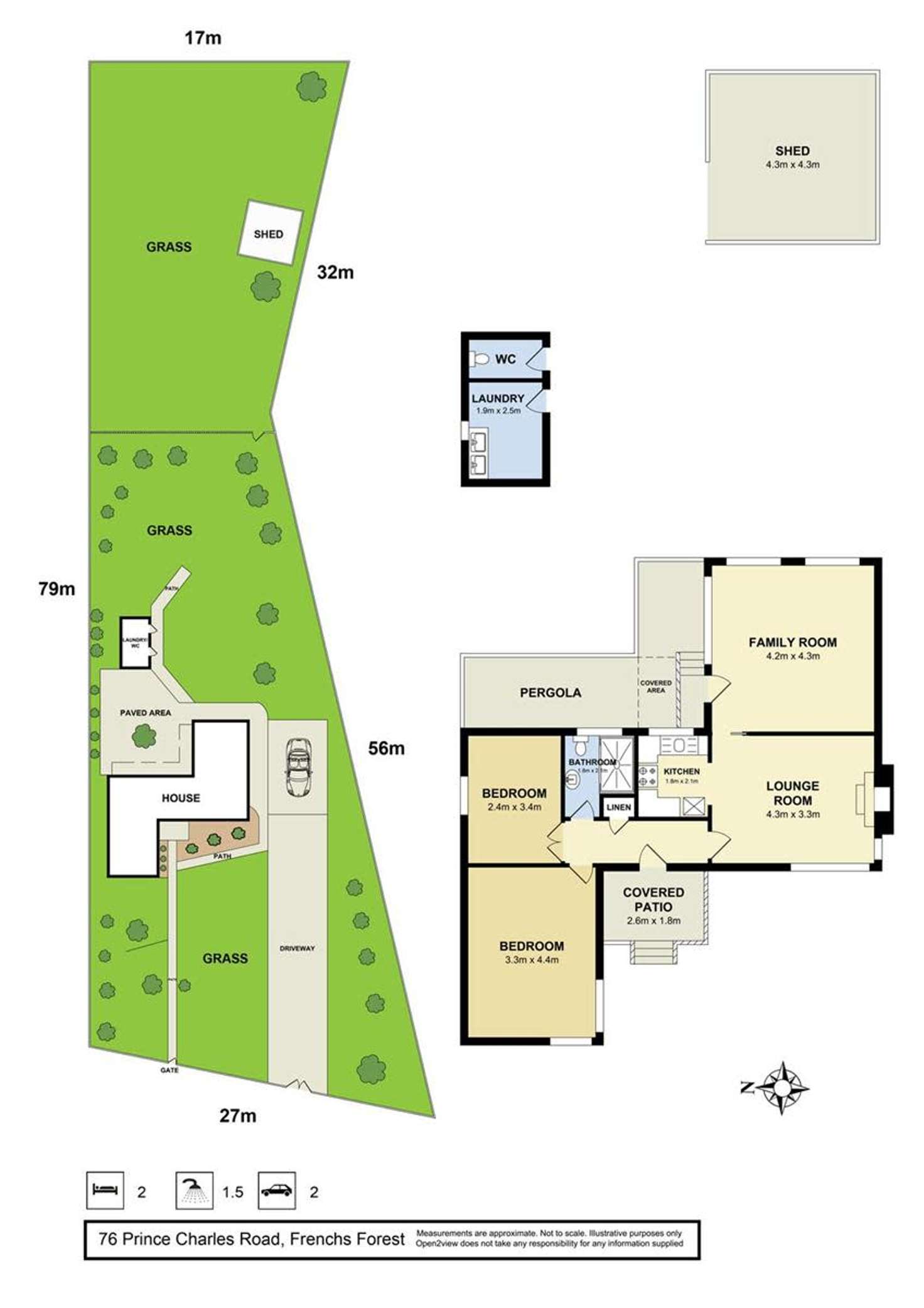 Floorplan of Homely house listing, 76 Prince Charles Road, Frenchs Forest NSW 2086