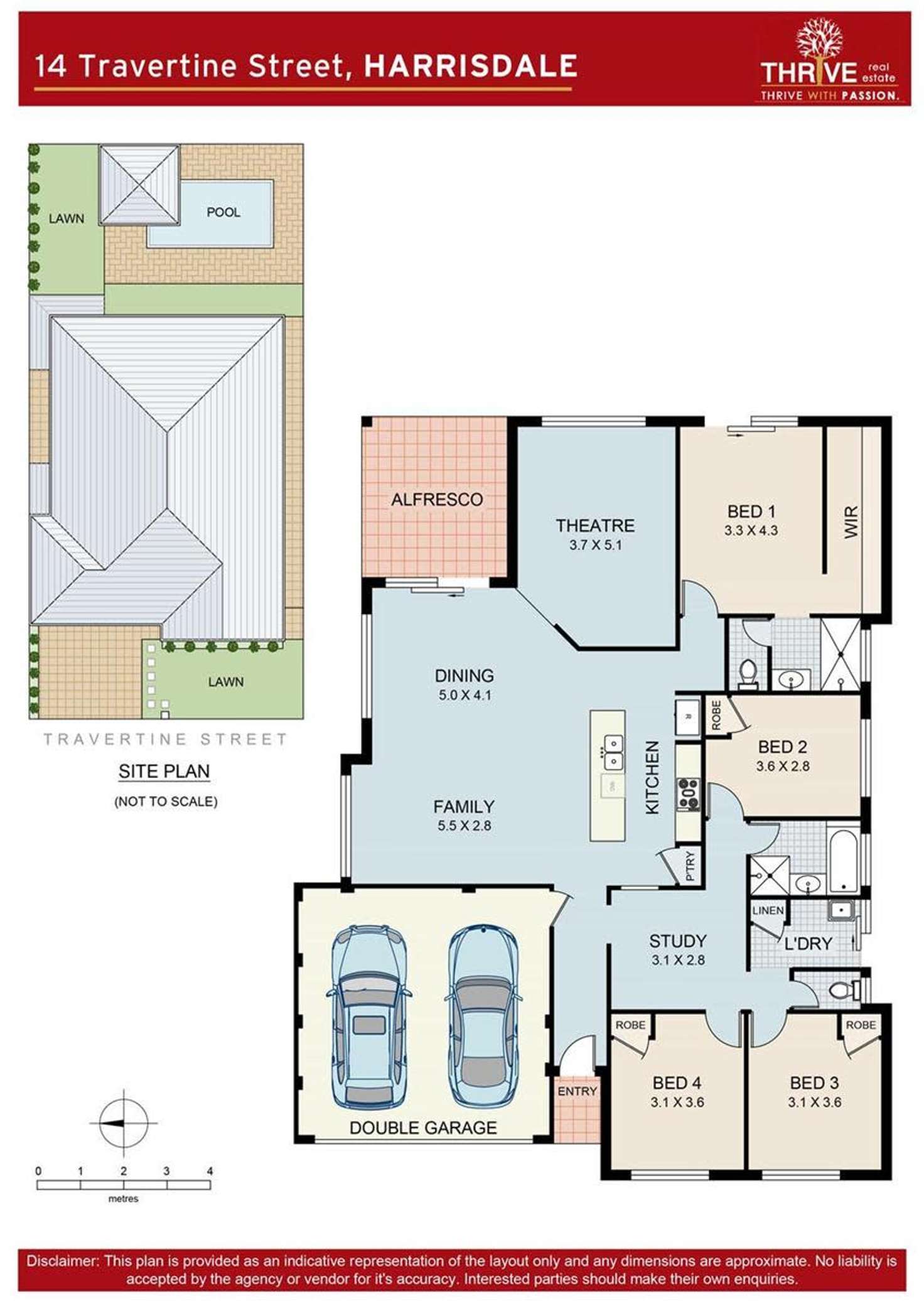 Floorplan of Homely house listing, 14 Travertine Street, Harrisdale WA 6112