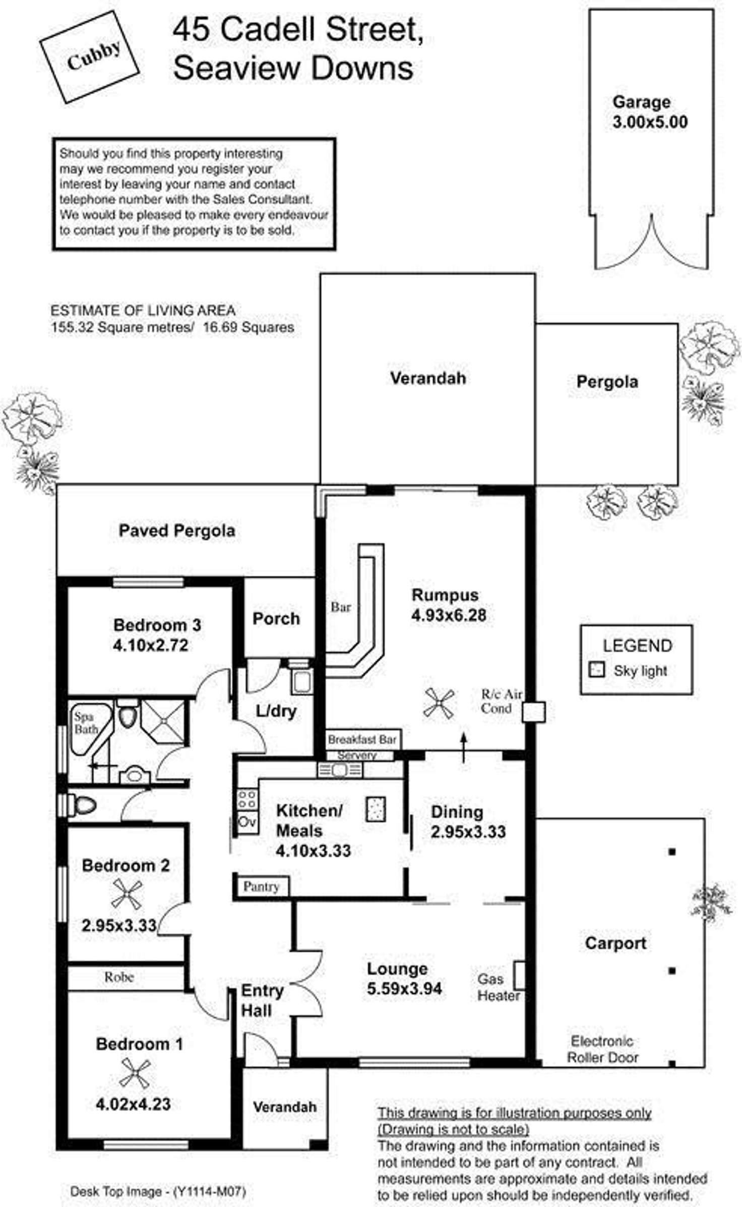 Floorplan of Homely house listing, 45 Cadell Street, Seaview Downs SA 5049