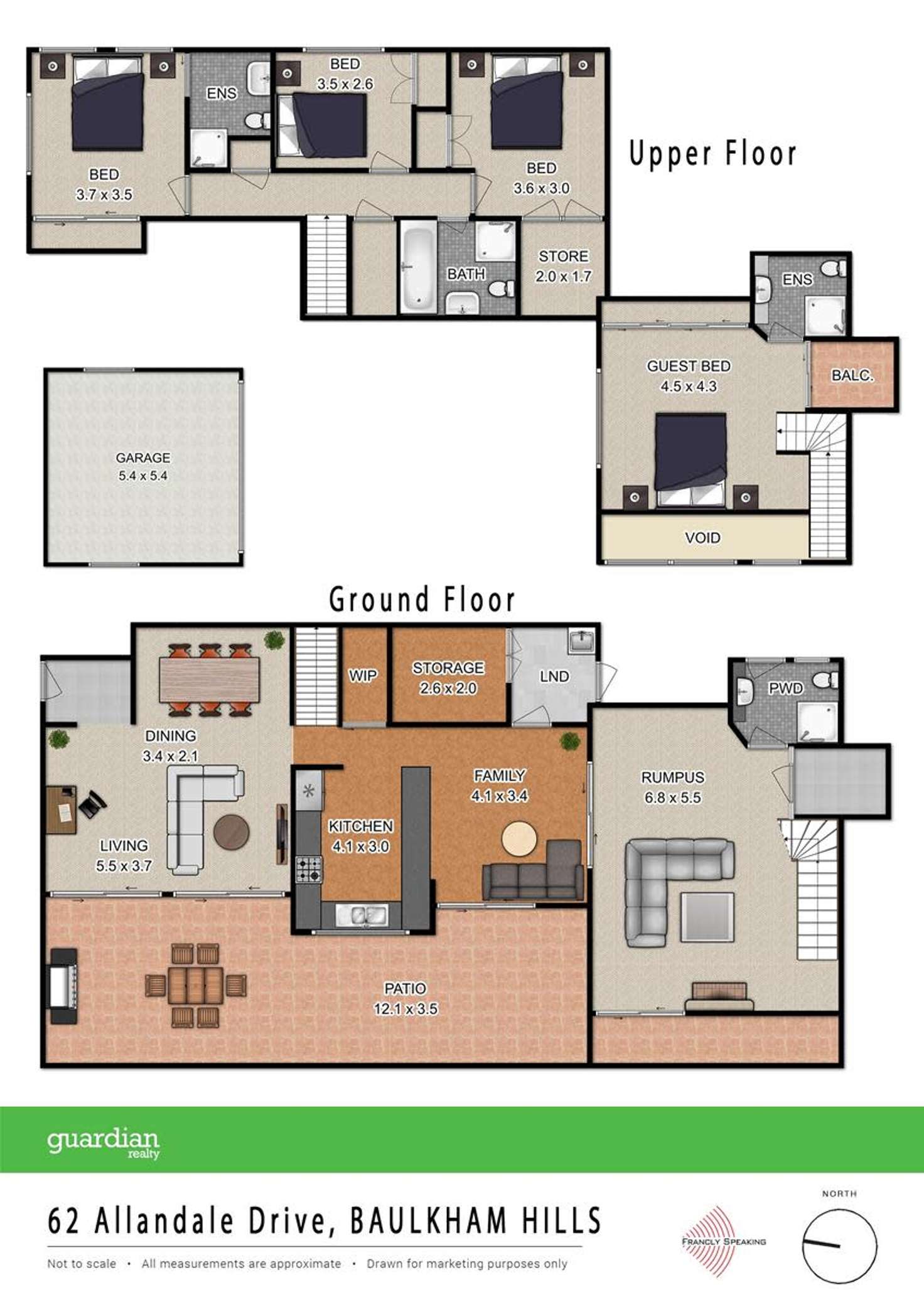 Floorplan of Homely house listing, 62 Allandale Drive, Baulkham Hills NSW 2153