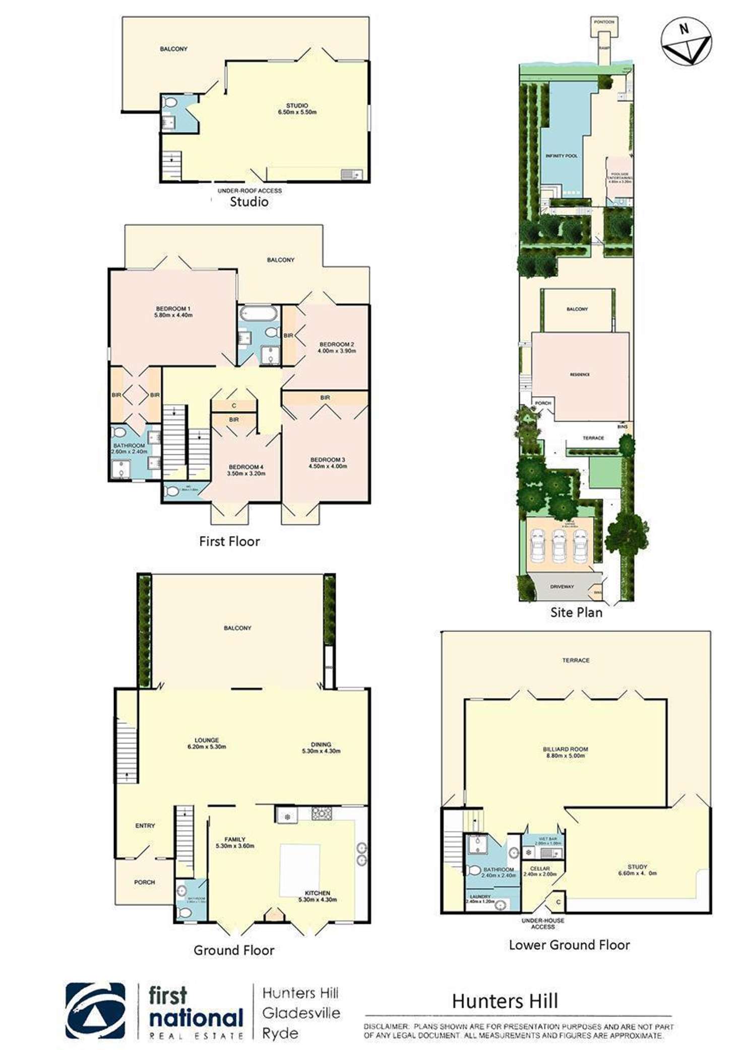 Floorplan of Homely house listing, 9 Kareelah Road, Hunters Hill NSW 2110