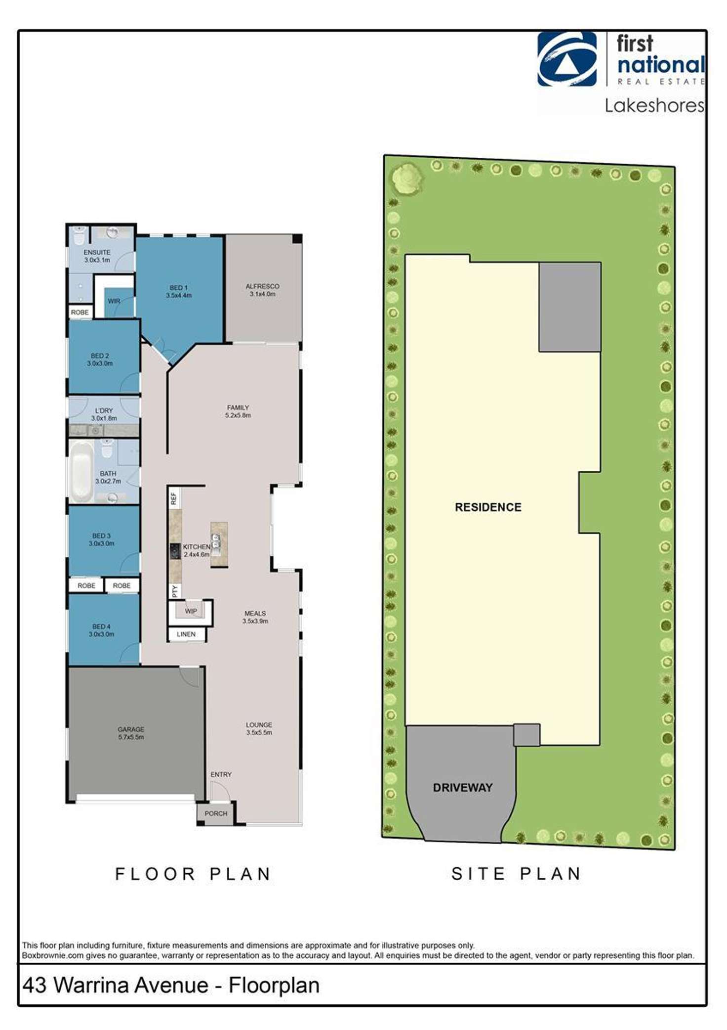 Floorplan of Homely house listing, 43 Warrina Avenue, Summerland Point NSW 2259