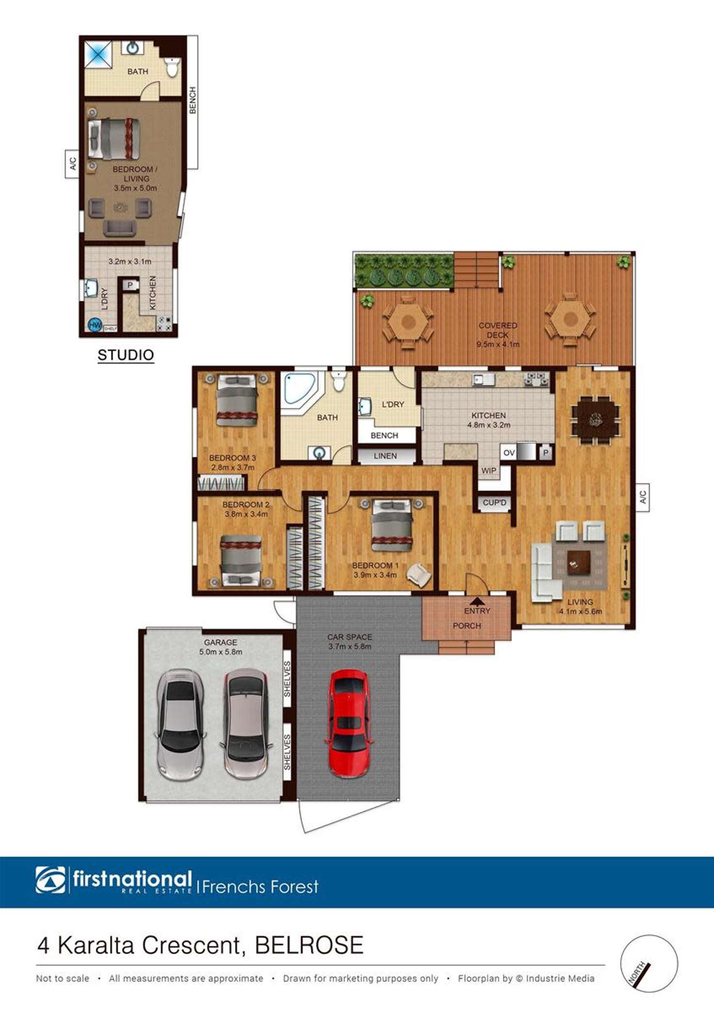 Floorplan of Homely house listing, 4 Karalta Crescent, Belrose NSW 2085