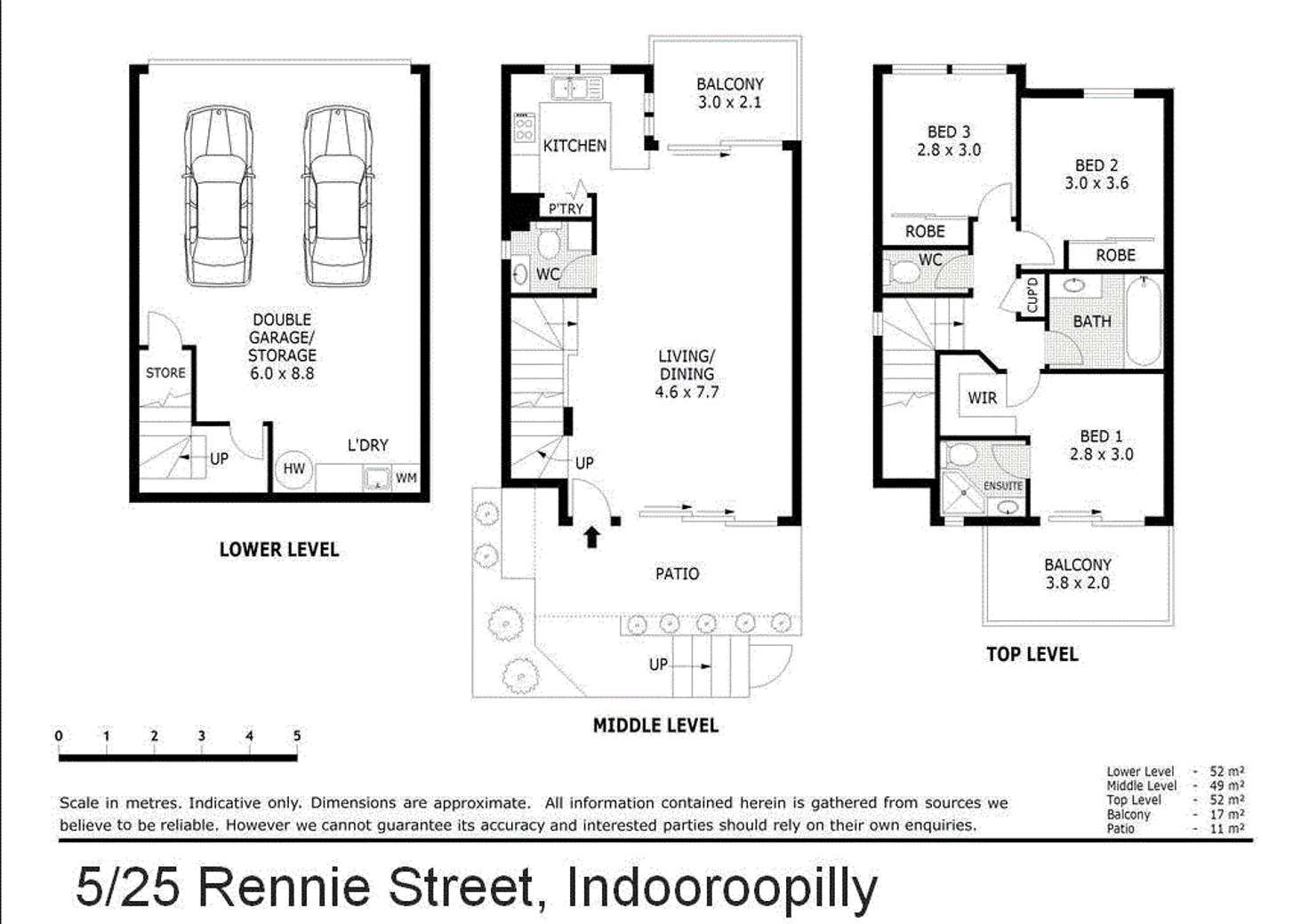 Floorplan of Homely apartment listing, 5/25 Rennie Street, Indooroopilly QLD 4068