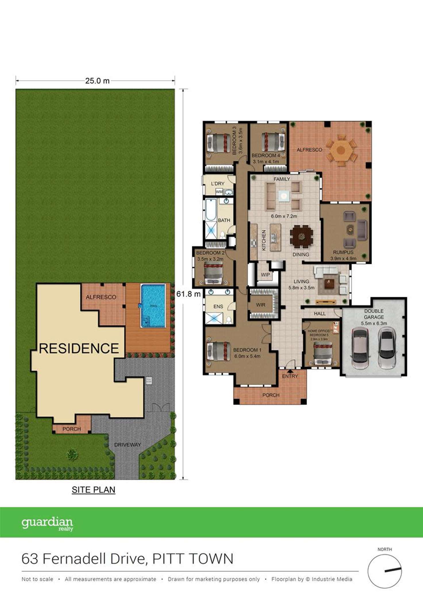 Floorplan of Homely house listing, 63 Fernadell Drive, Pitt Town NSW 2756