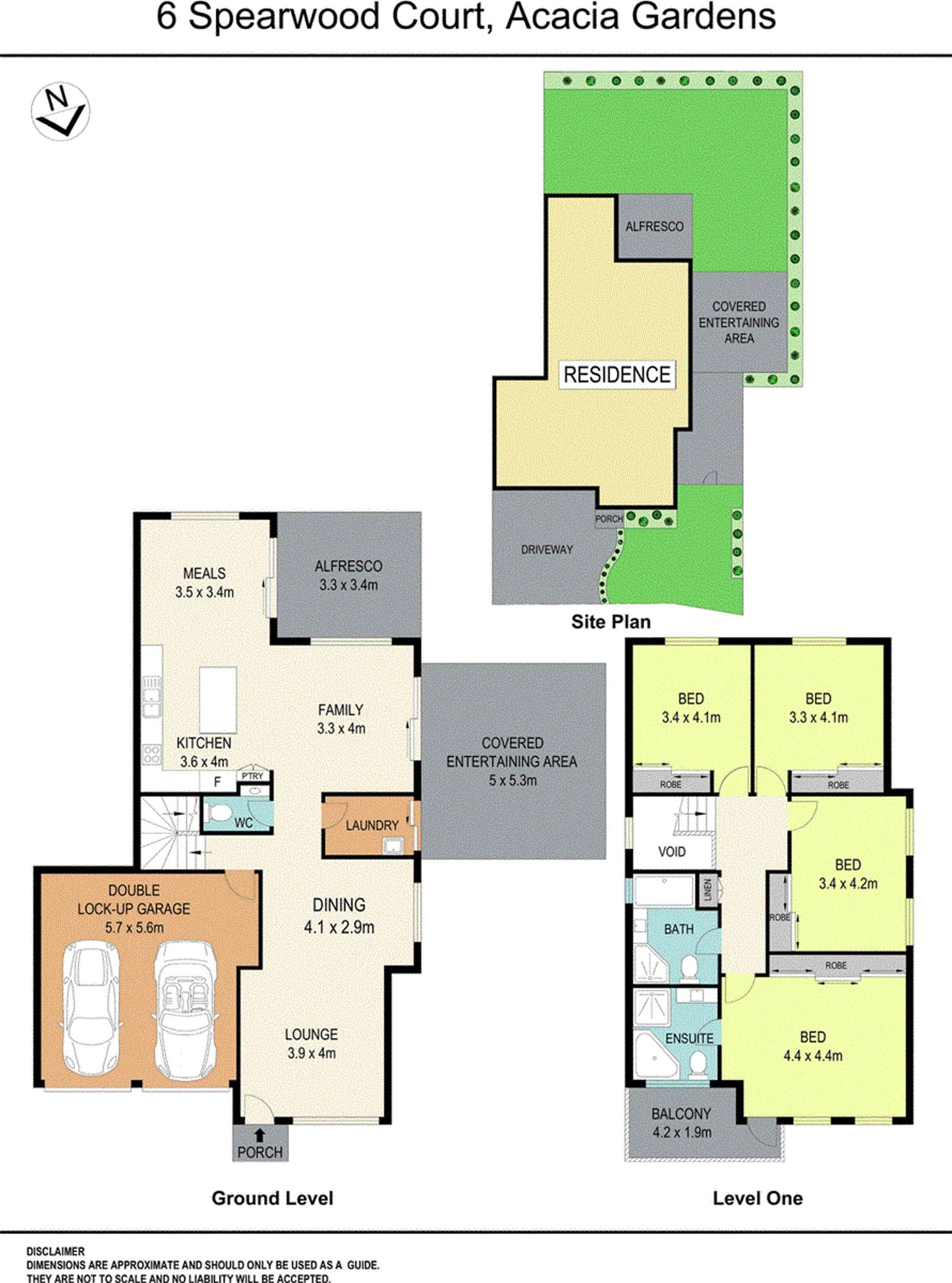 Floorplan of Homely house listing, 6 Spearwood Court, Acacia Gardens NSW 2763