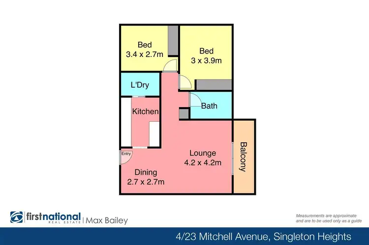 Floorplan of Homely unit listing, 4/23 Mitchell Avenue, Singleton NSW 2330