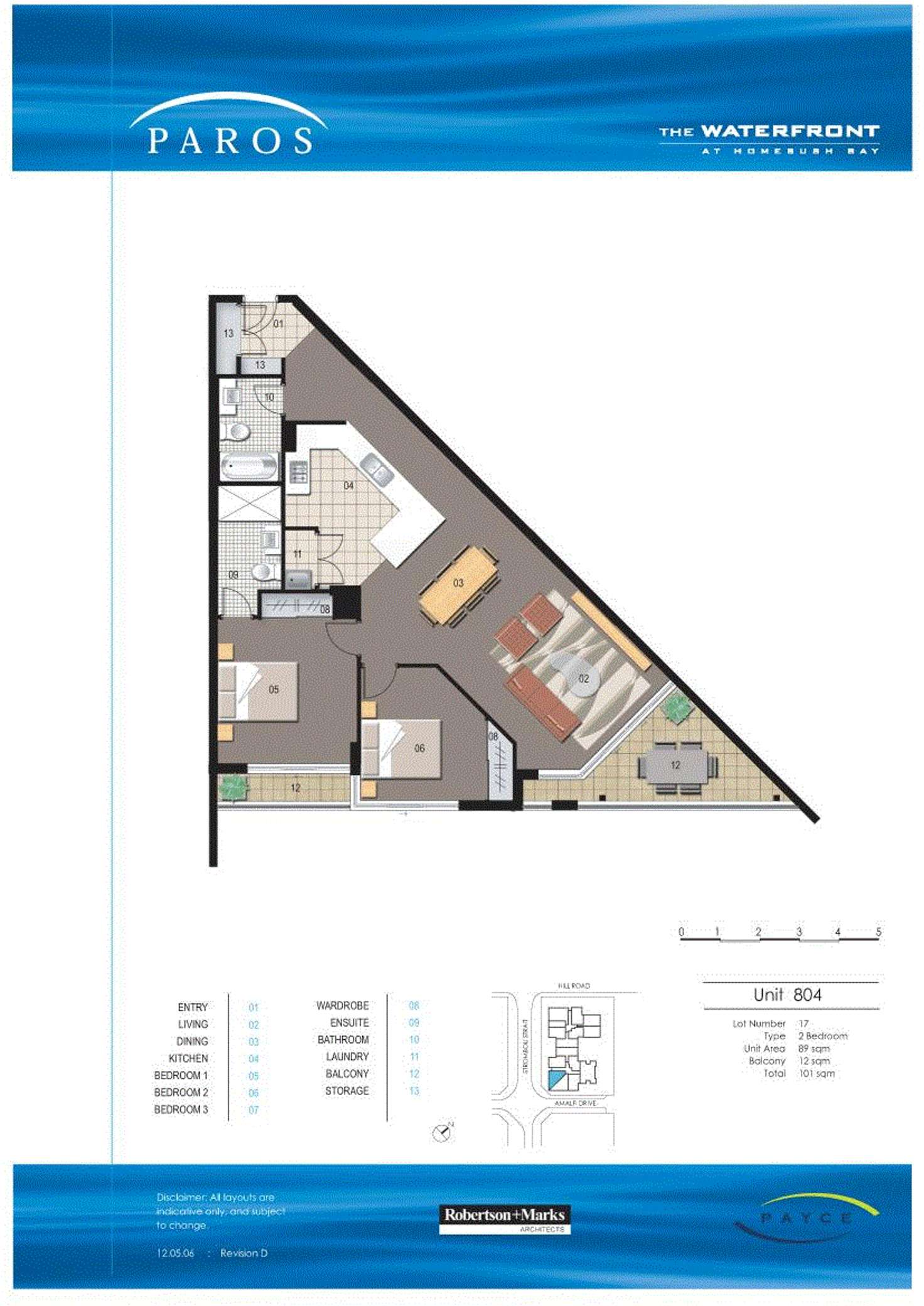 Floorplan of Homely apartment listing, Paros 804/1 Stromboli Strait, Wentworth Point NSW 2127