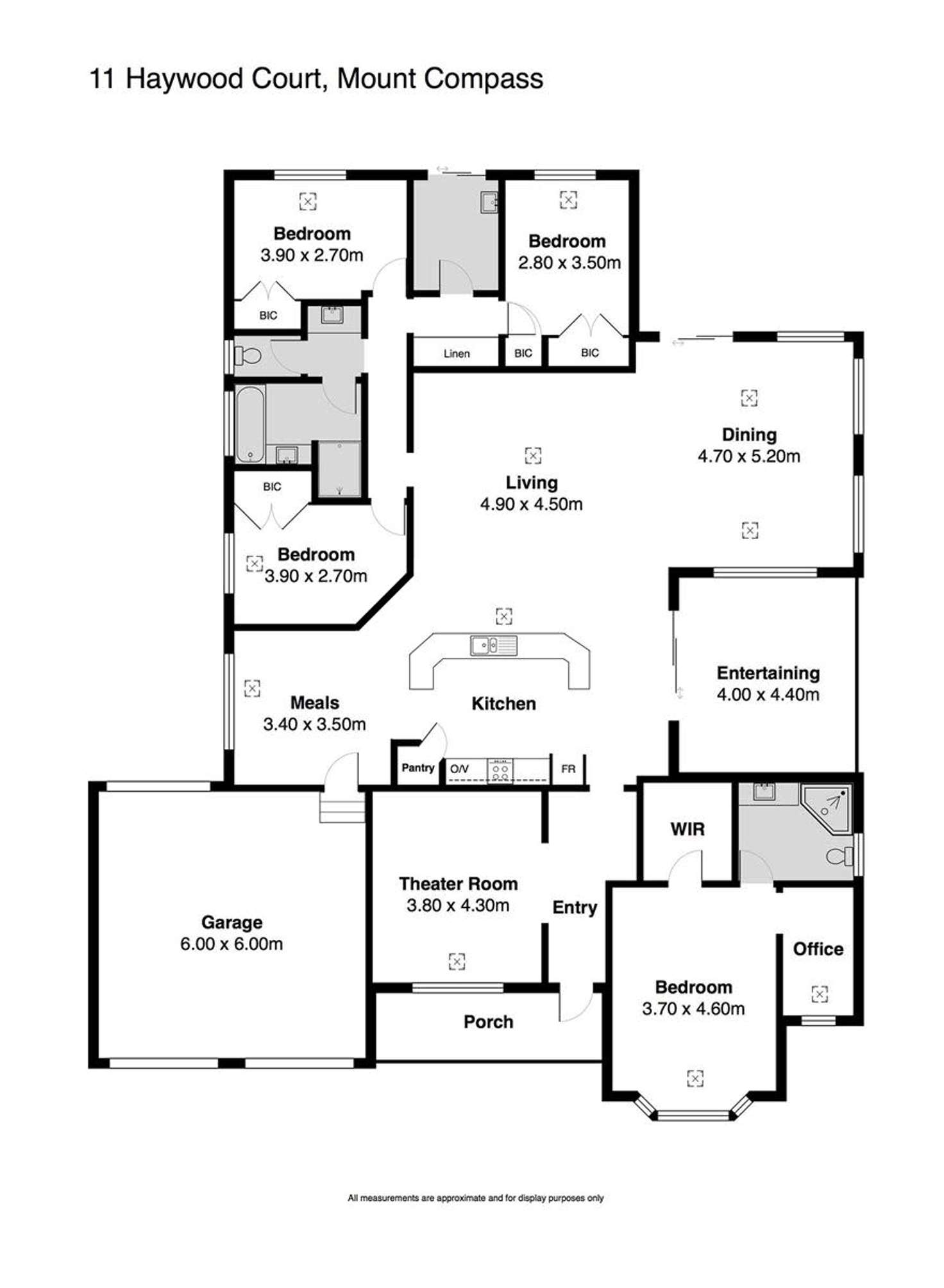 Floorplan of Homely house listing, 11 Haywood Court, Mount Compass SA 5210