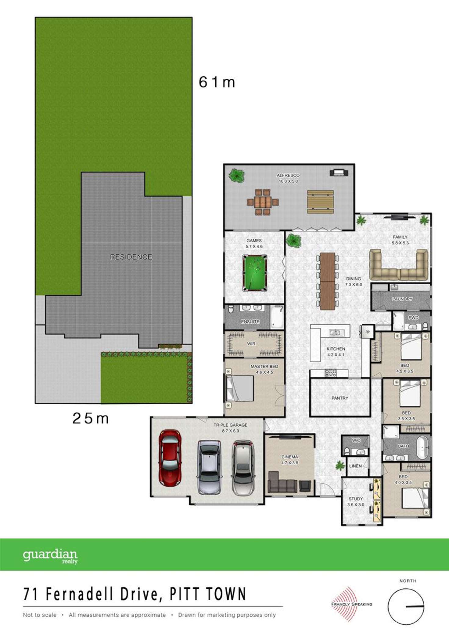 Floorplan of Homely house listing, 71 Fernadell Drive, Pitt Town NSW 2756