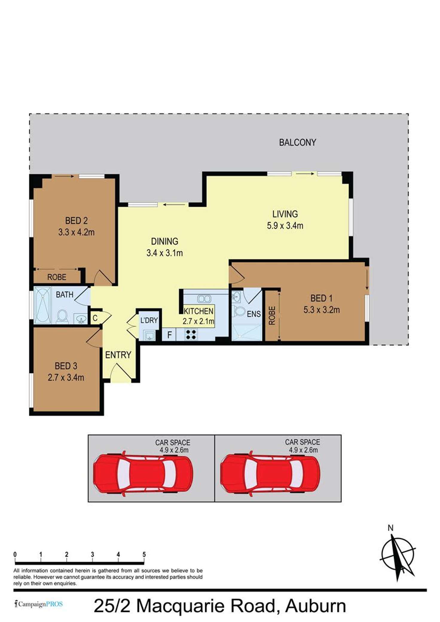 Floorplan of Homely apartment listing, 25/2-4 Macquarie Road, Auburn NSW 2144