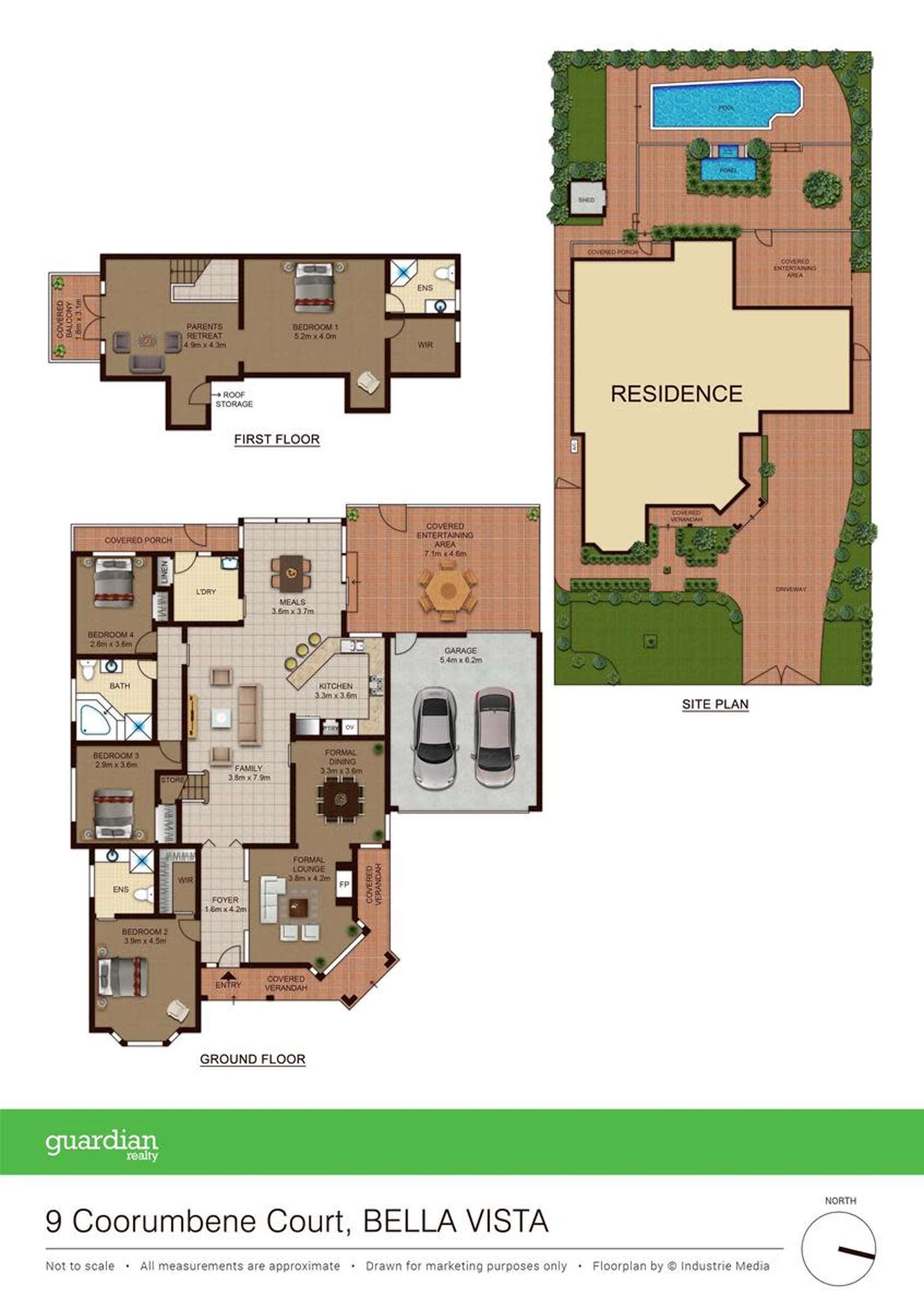 Floorplan of Homely house listing, 9 Coorumbene Court, Bella Vista NSW 2153