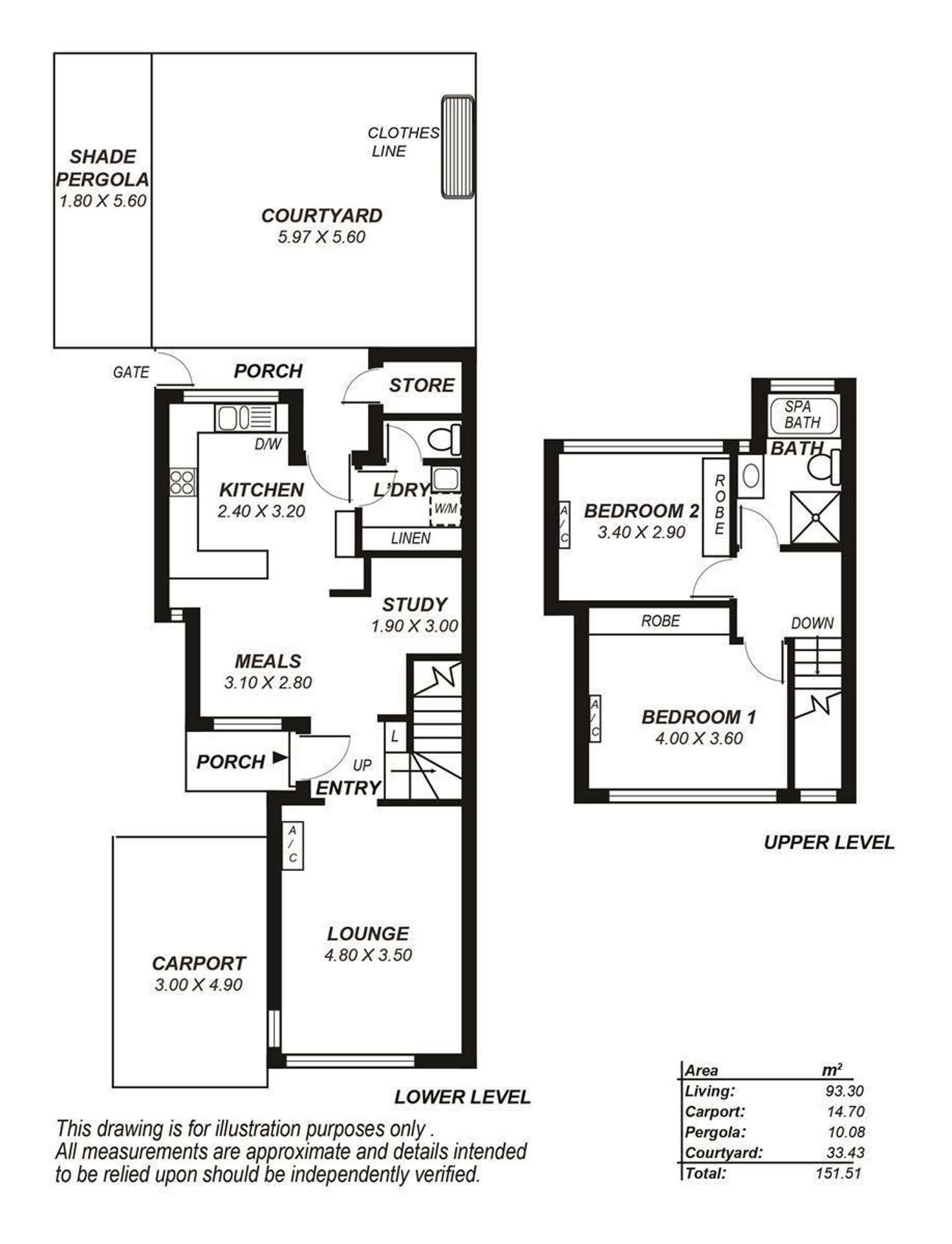 Floorplan of Homely townhouse listing, 1/214 Payneham Road, Evandale SA 5069
