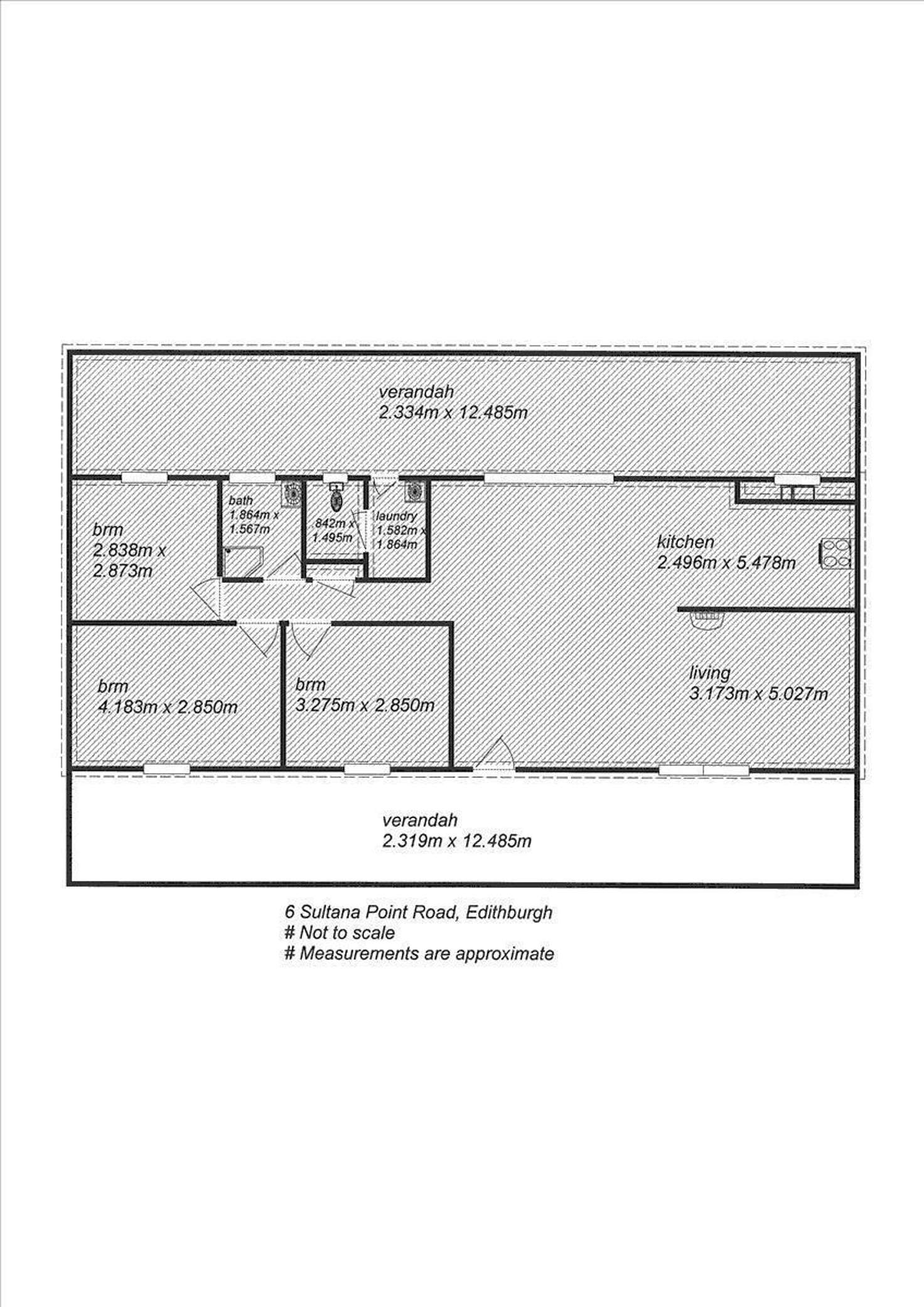 Floorplan of Homely house listing, 6 Sultana Point Road, Edithburgh SA 5583