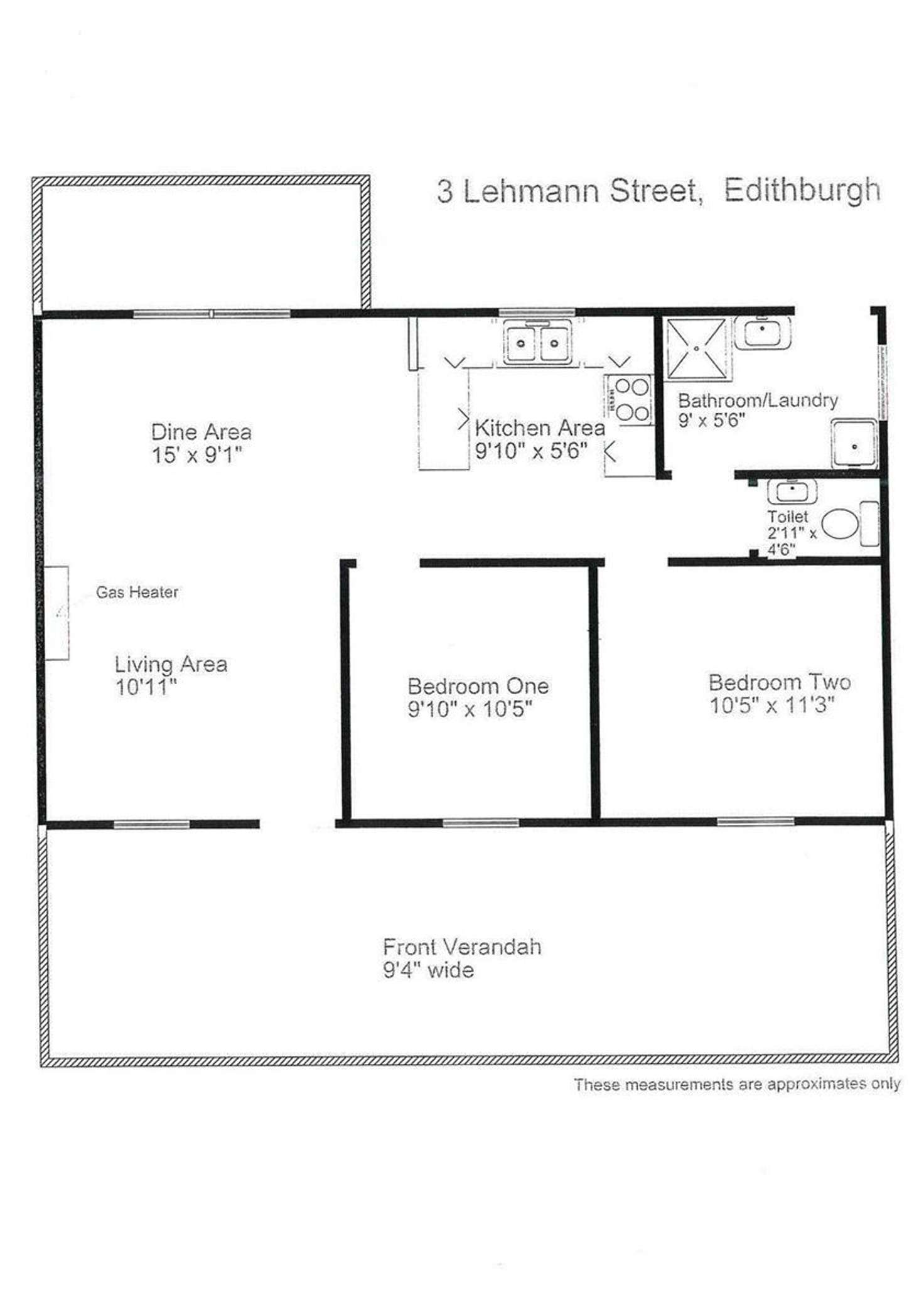 Floorplan of Homely house listing, 5 Lehman Road, Edithburgh SA 5583