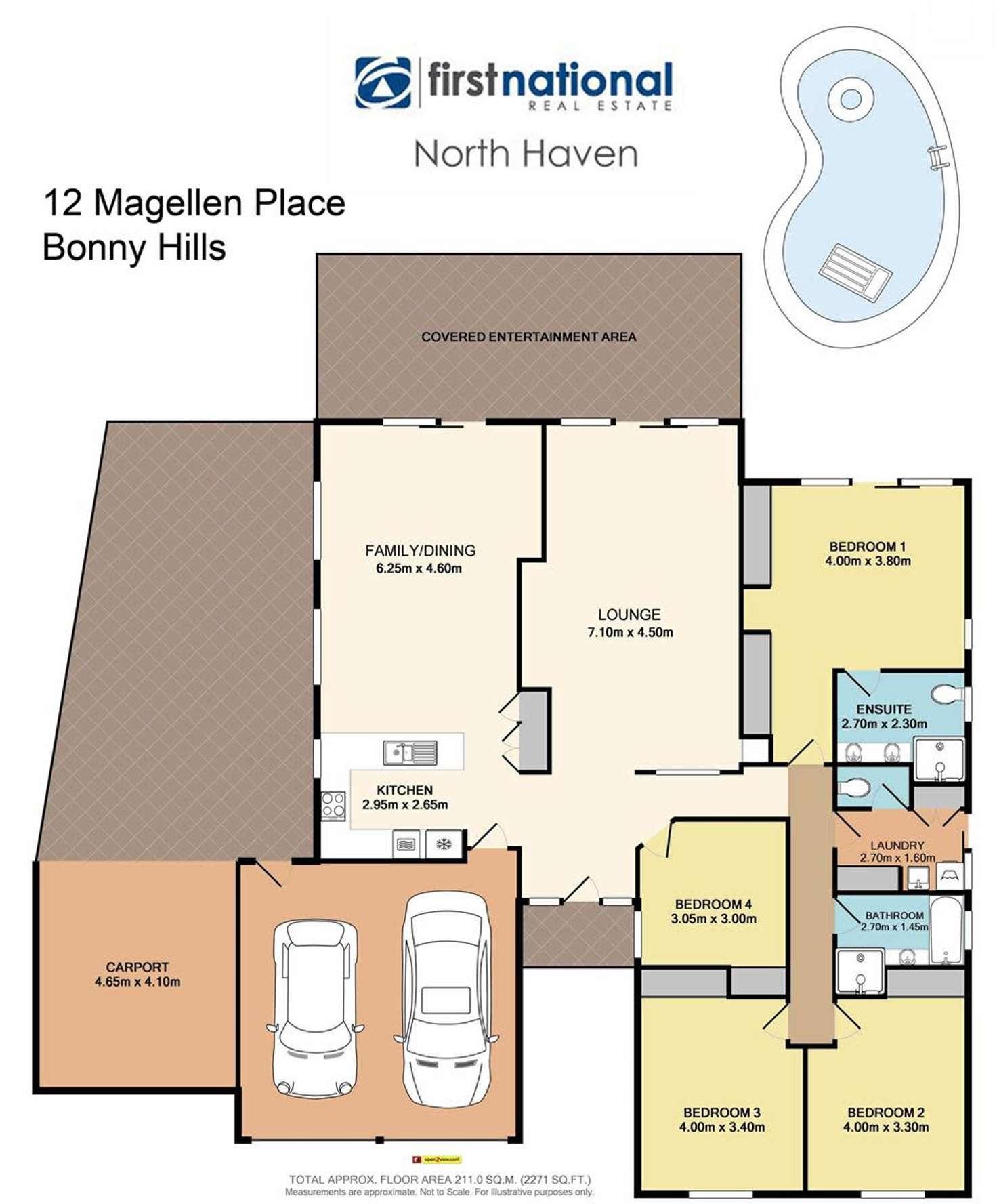 Floorplan of Homely house listing, 12 Magellan Place, Bonny Hills NSW 2445