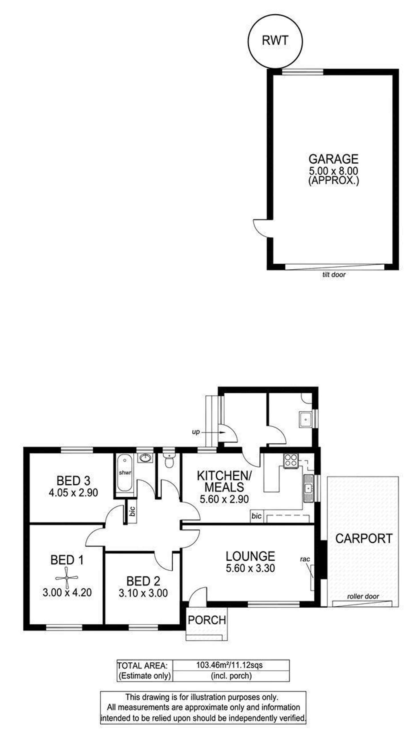 Floorplan of Homely house listing, 5 Chandada Street, Seaview Downs SA 5049