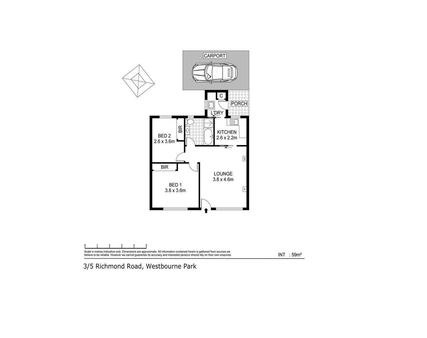 Floorplan of Homely house listing, 3/5 Richmond Road, Westbourne Park SA 5041