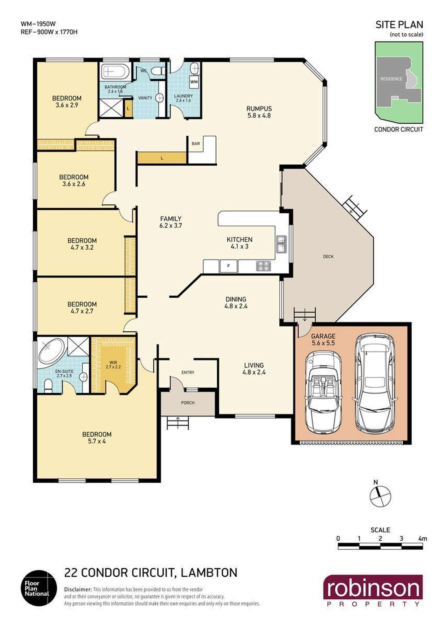 Floorplan of Homely house listing, 22 Condor Circuit, Lambton NSW 2299