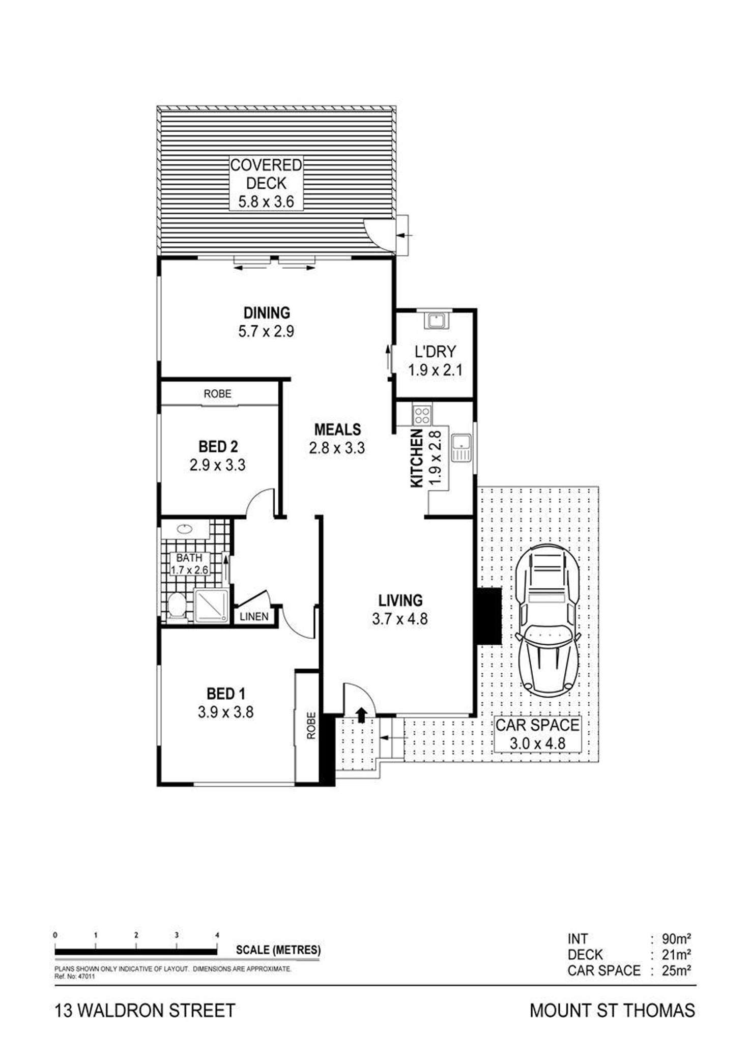 Floorplan of Homely house listing, 13 Waldron Street, Mount Saint Thomas NSW 2500