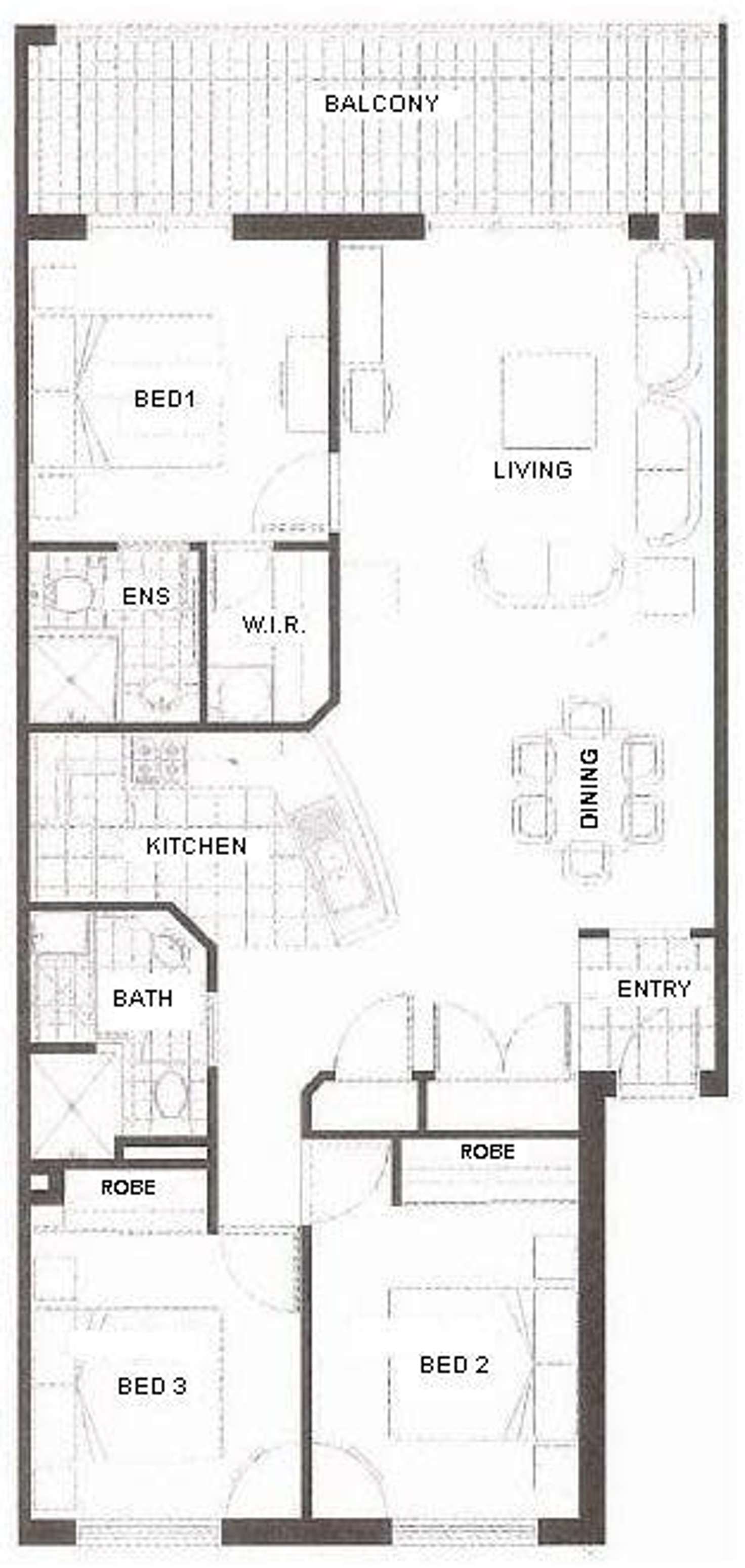 Floorplan of Homely apartment listing, 18/18 Kingsbury Road, Joondalup WA 6027