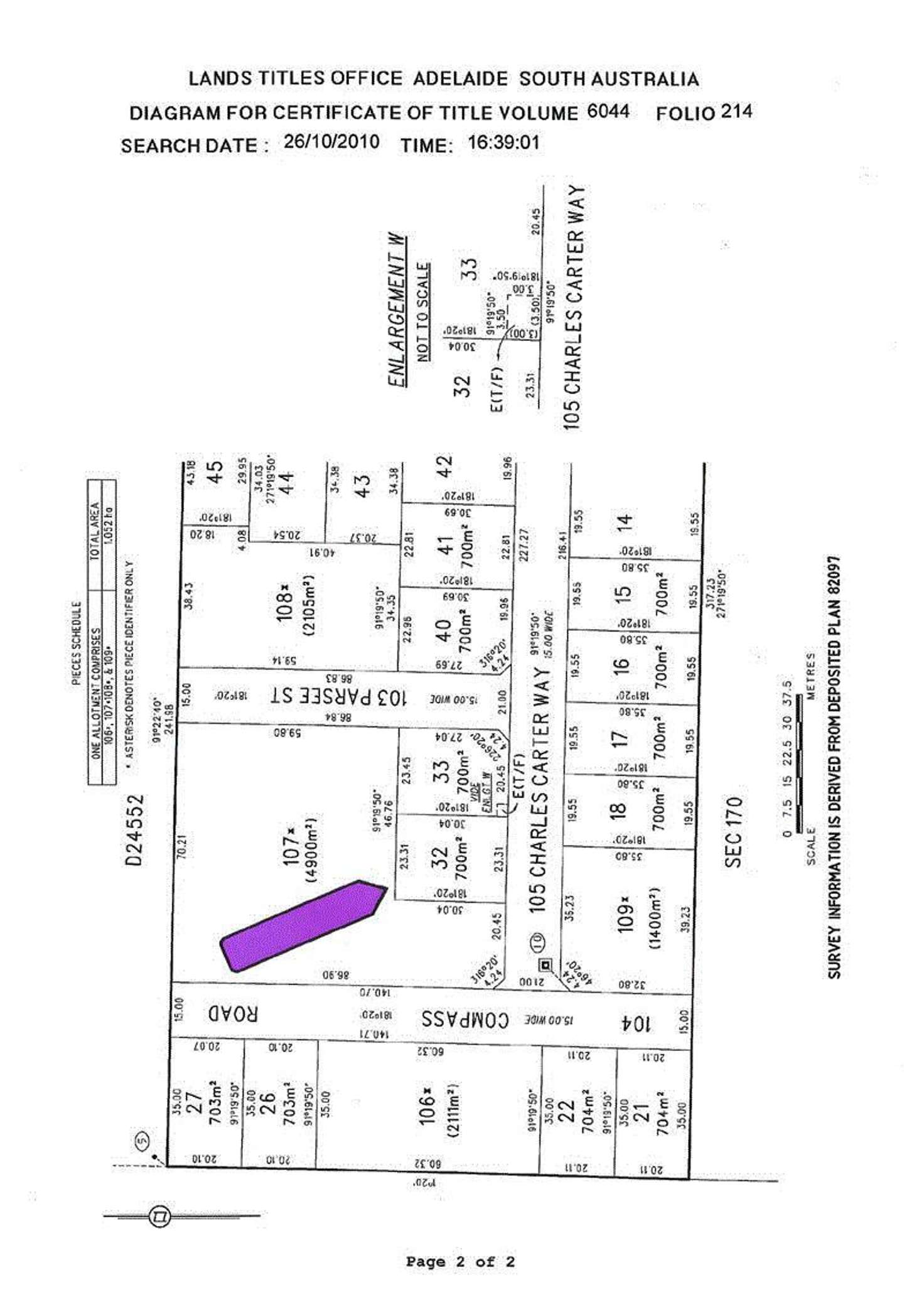 Floorplan of Homely residentialLand listing, Lot/32 Charles Carter Way, Edithburgh SA 5583